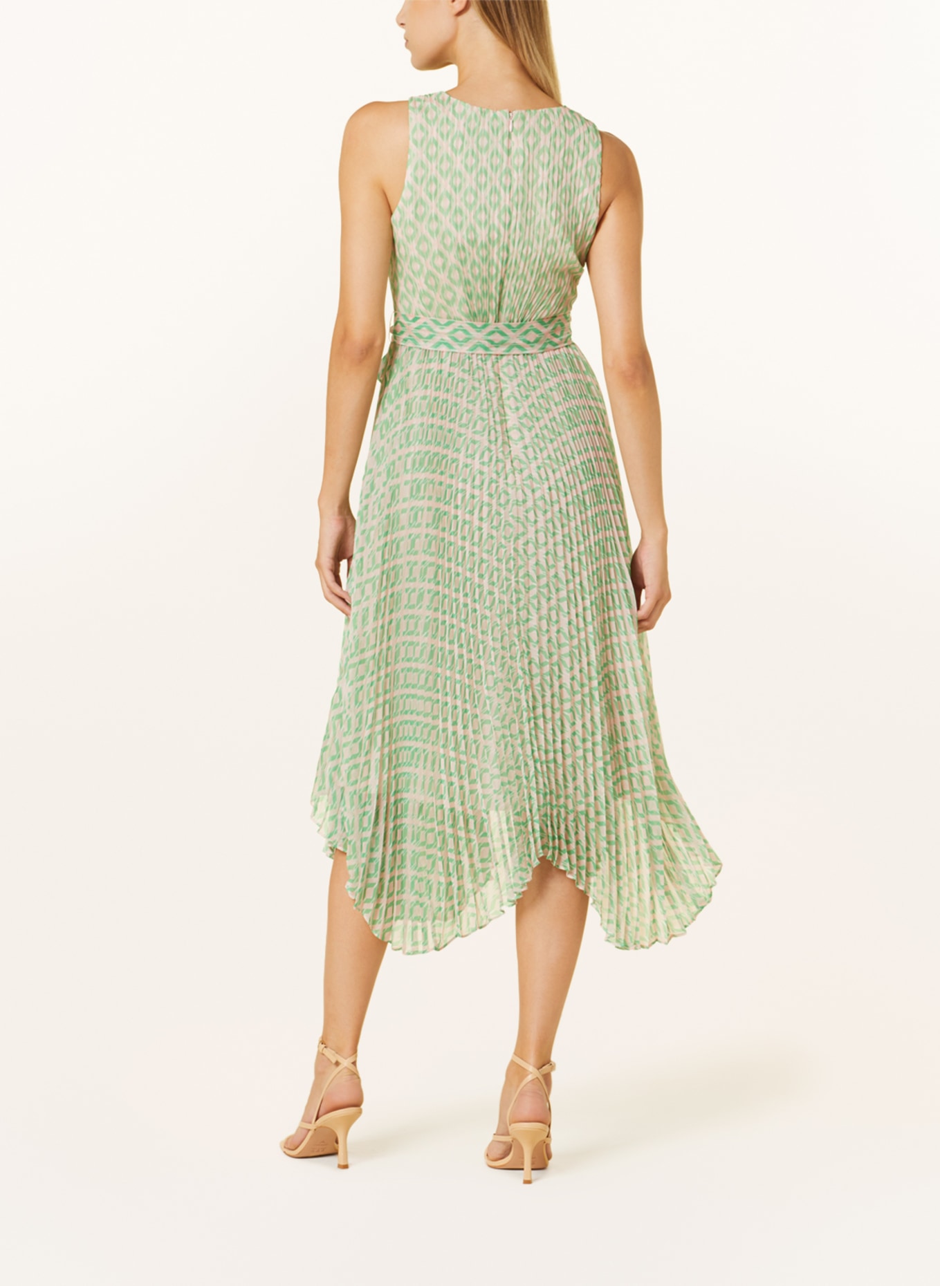 Phase Eight Pleated dress VANYA, Color: LIGHT PINK/ GREEN (Image 3)
