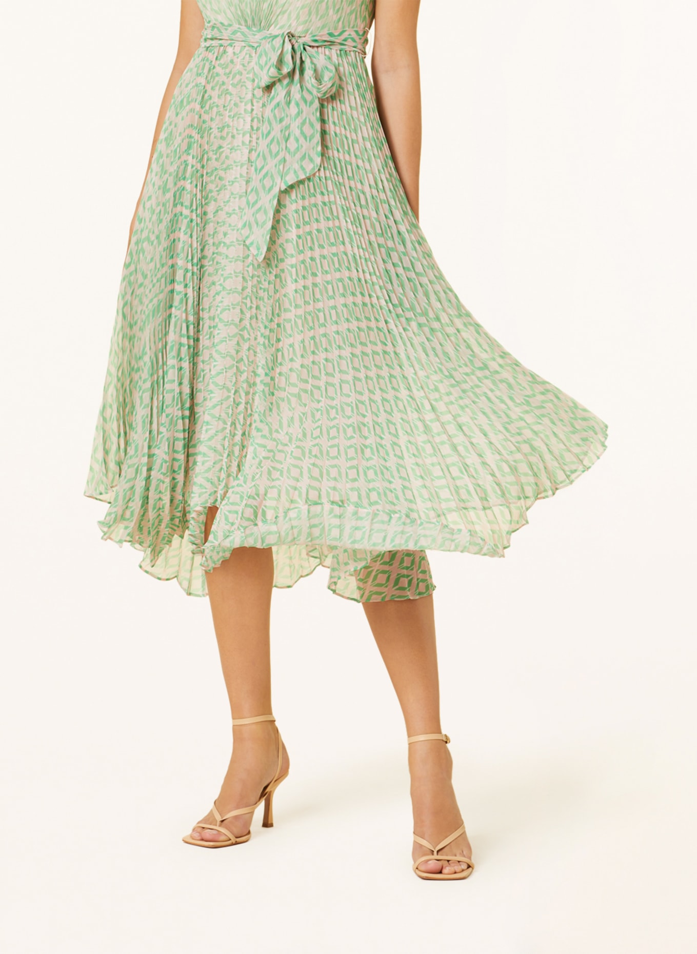 Phase Eight Pleated dress VANYA, Color: LIGHT PINK/ GREEN (Image 5)