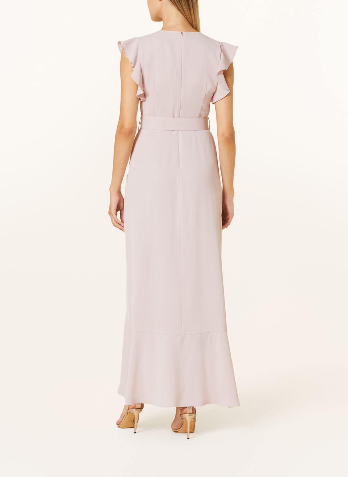 Phase Eight Dress PHOEBE in wrap look with frills, Color: LIGHT PINK (Image 3)