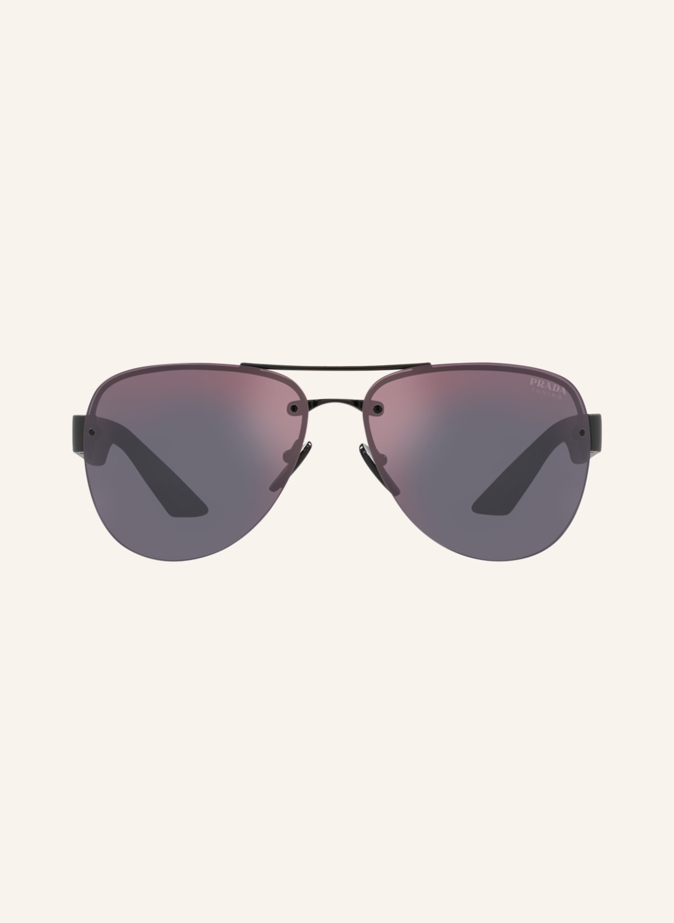 PRADA LINEA ROSSA Sunglasses PS 55YS, Color: 1BO10A - BLACK/DARK GRAY MIRRORED (Image 2)