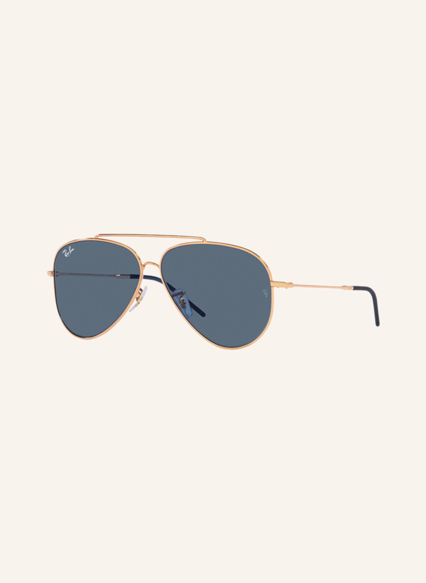 Ray-Ban Sunglasses AVIATOR REVERSE, Color: 92023A - ROSE GOLD/DARK BLUE (Image 1)