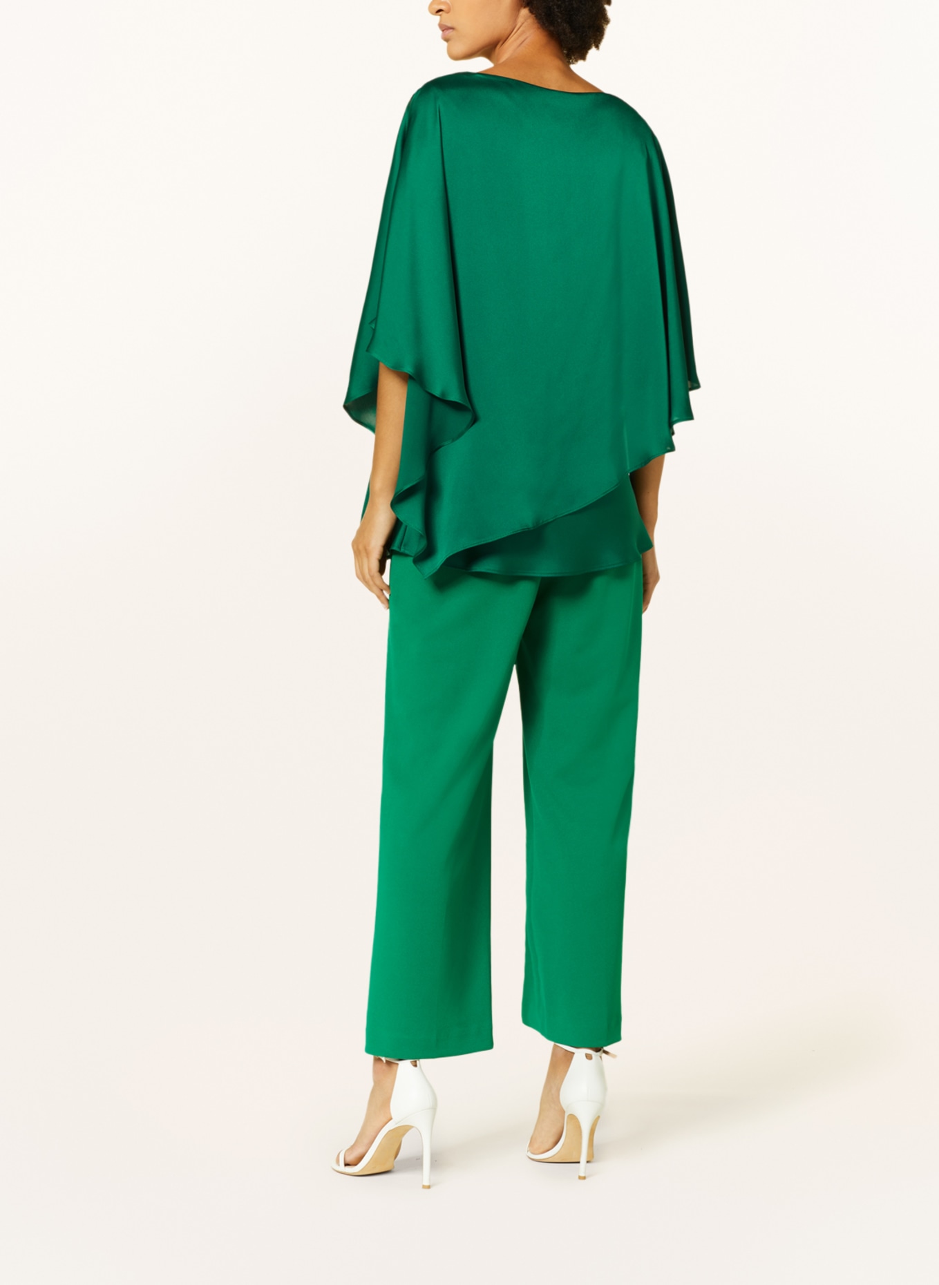 Joseph Ribkoff SIGNATURE Blouse top with cut-outs, Color: GREEN (Image 3)