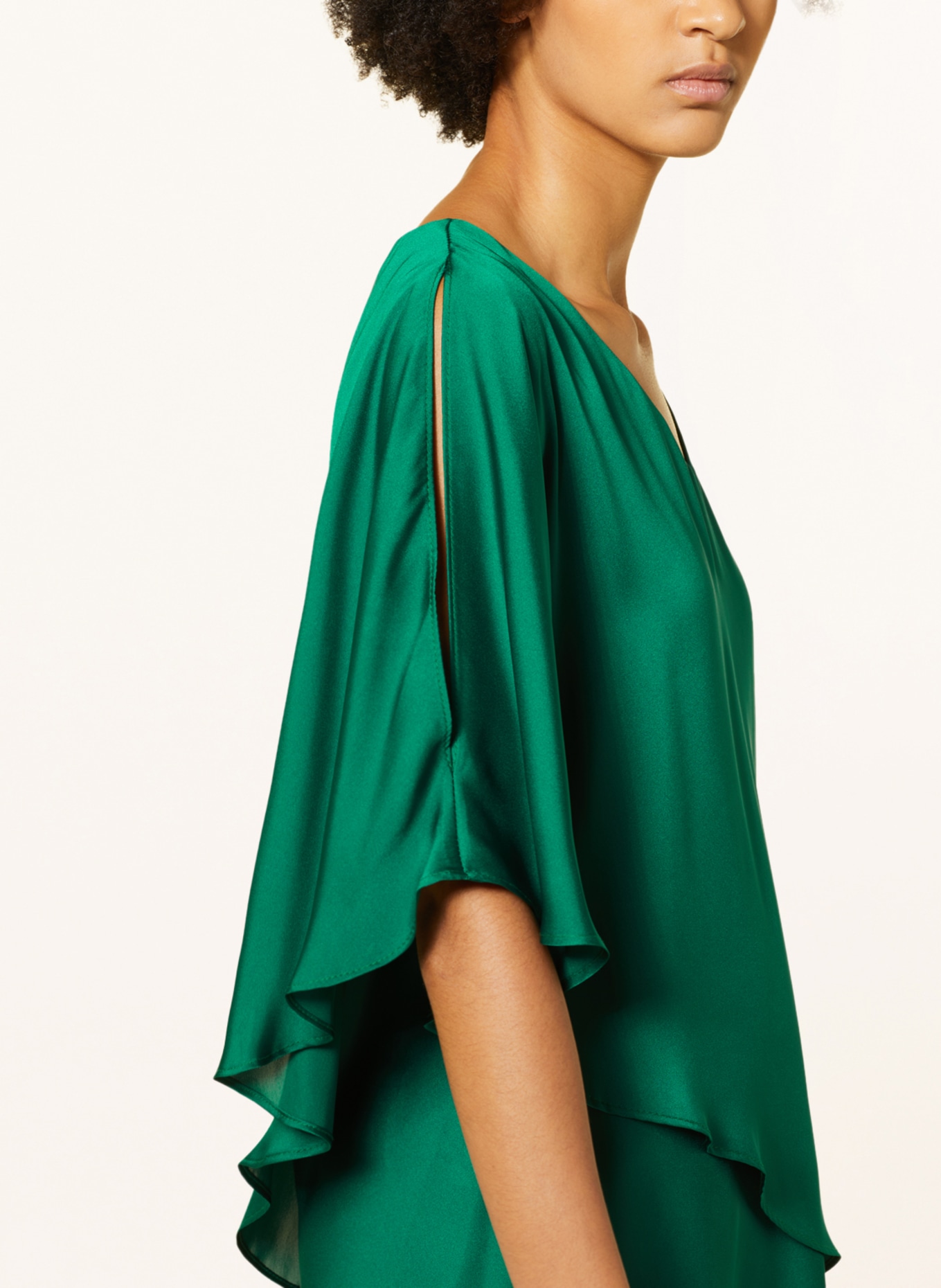 Joseph Ribkoff SIGNATURE Blouse top with cut-outs, Color: GREEN (Image 4)