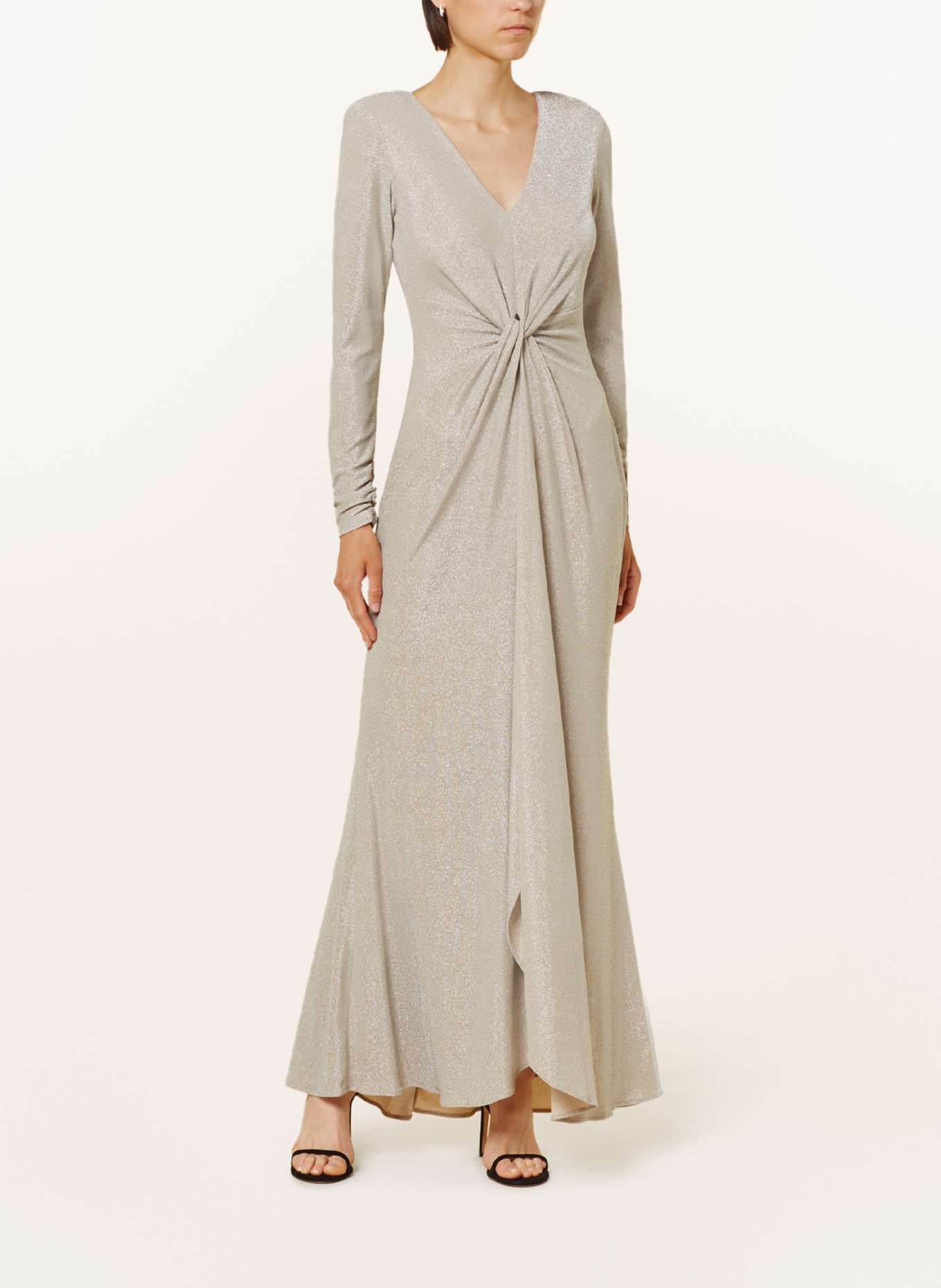 Joseph Ribkoff SIGNATURE Dress with glitter thread, Color: SILVER (Image 2)