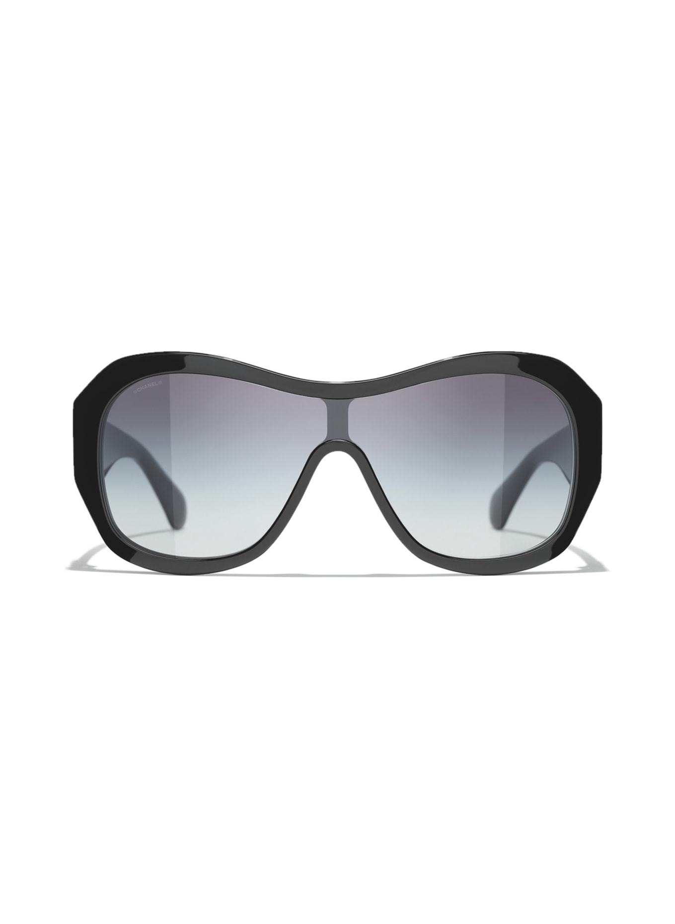 CHANEL Okrągłe okulary przeciwsłoneczne, Kolor: C622S6 – CZARNY/ CIEMNOSZARY GRADIENT (Obrazek 2)