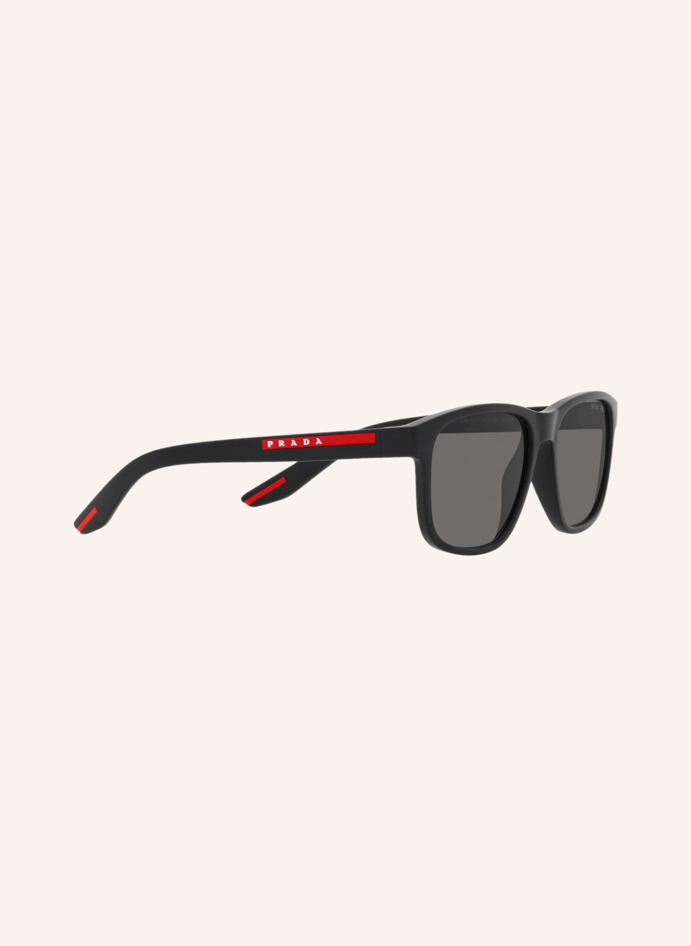 PRADA LINEA ROSSA Sunglasses PS 06YS, Color: DG002G - MATTE BLACK/ GRAY POLARIZED (Image 3)