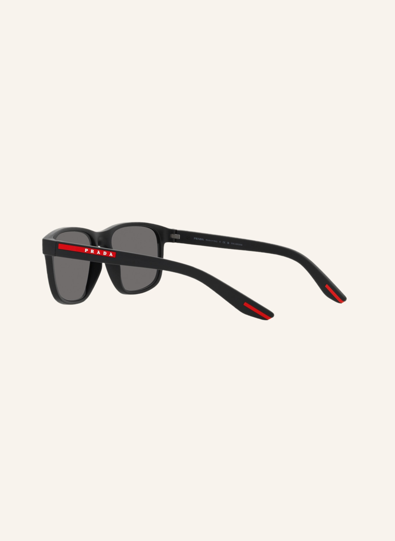PRADA LINEA ROSSA Sunglasses PS 06YS, Color: DG002G - MATTE BLACK/ GRAY POLARIZED (Image 4)