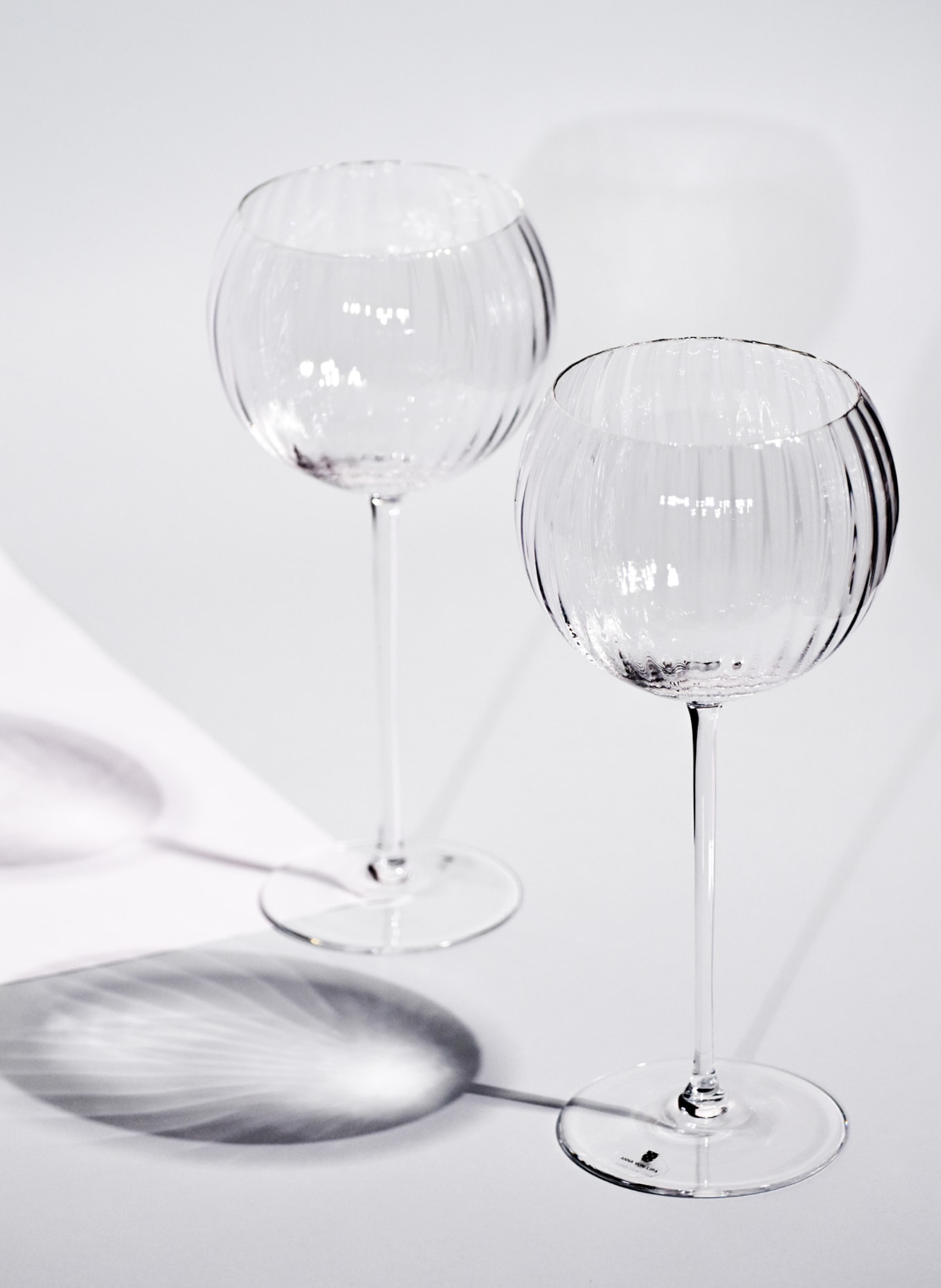 ANNA VON LIPA Set of 2 wine glasses LYON, Color: WHITE (Image 3)