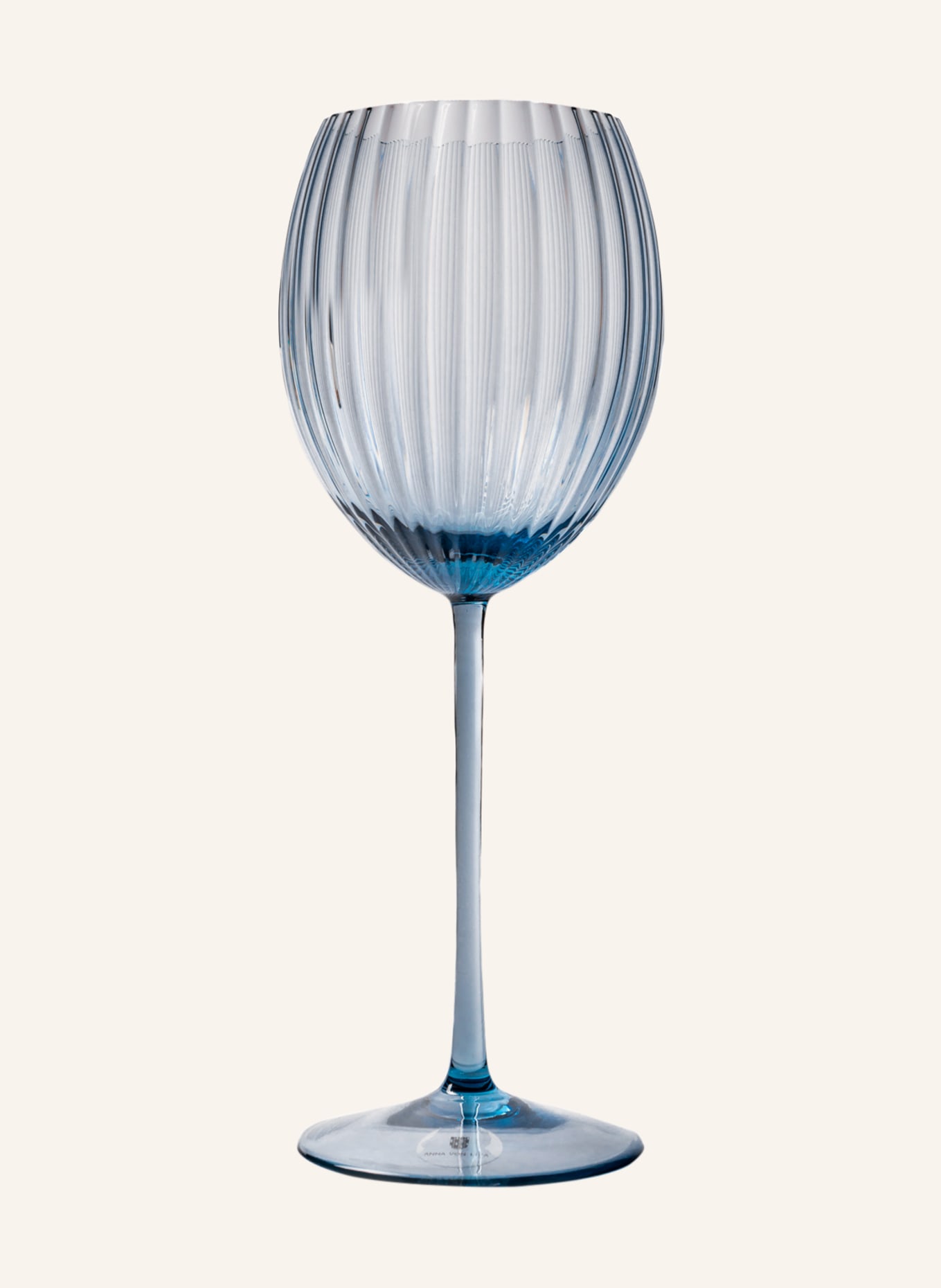 ANNA VON LIPA 2er-Set Weingläser LYON: BLAUGRAU