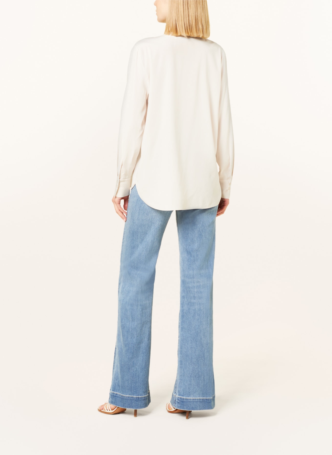 HERZEN'S ANGELEGENHEIT Shirt blouse in silk, Color: BEIGE (Image 3)