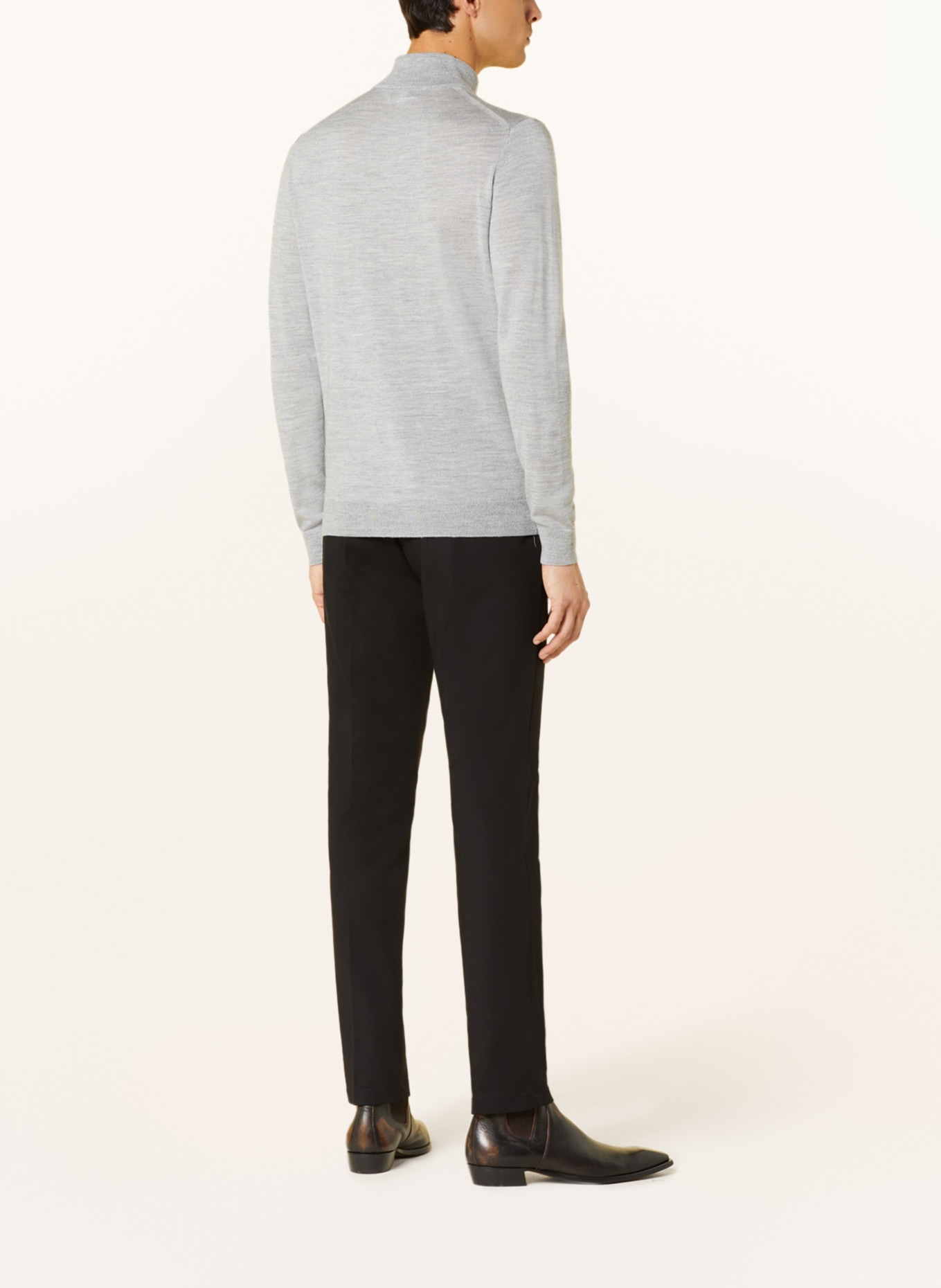 REISS Half-zip sweater BLACKHALL, Color: LIGHT GRAY (Image 3)