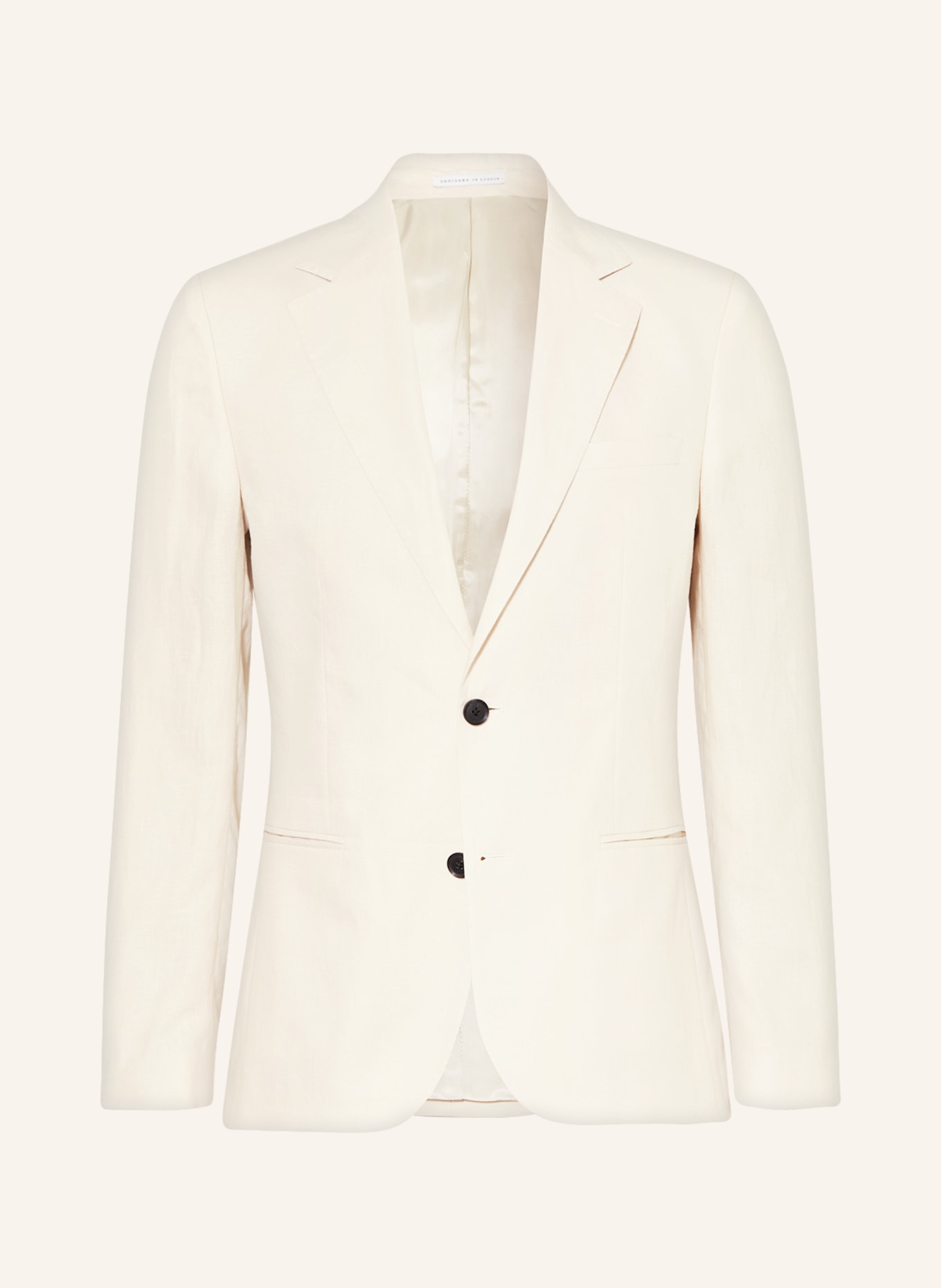REISS Suit jacket KIN slim fit made of linen, Color: CREAM (Image 1)