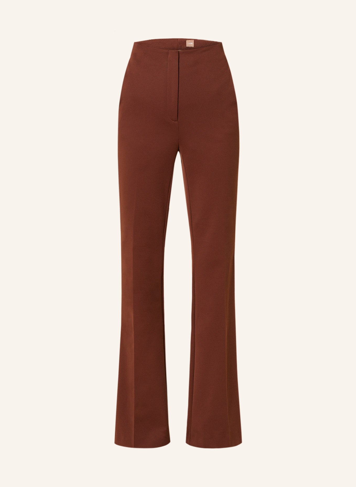 BOSS Bootcut trousers TELESSA, Color: BROWN (Image 1)