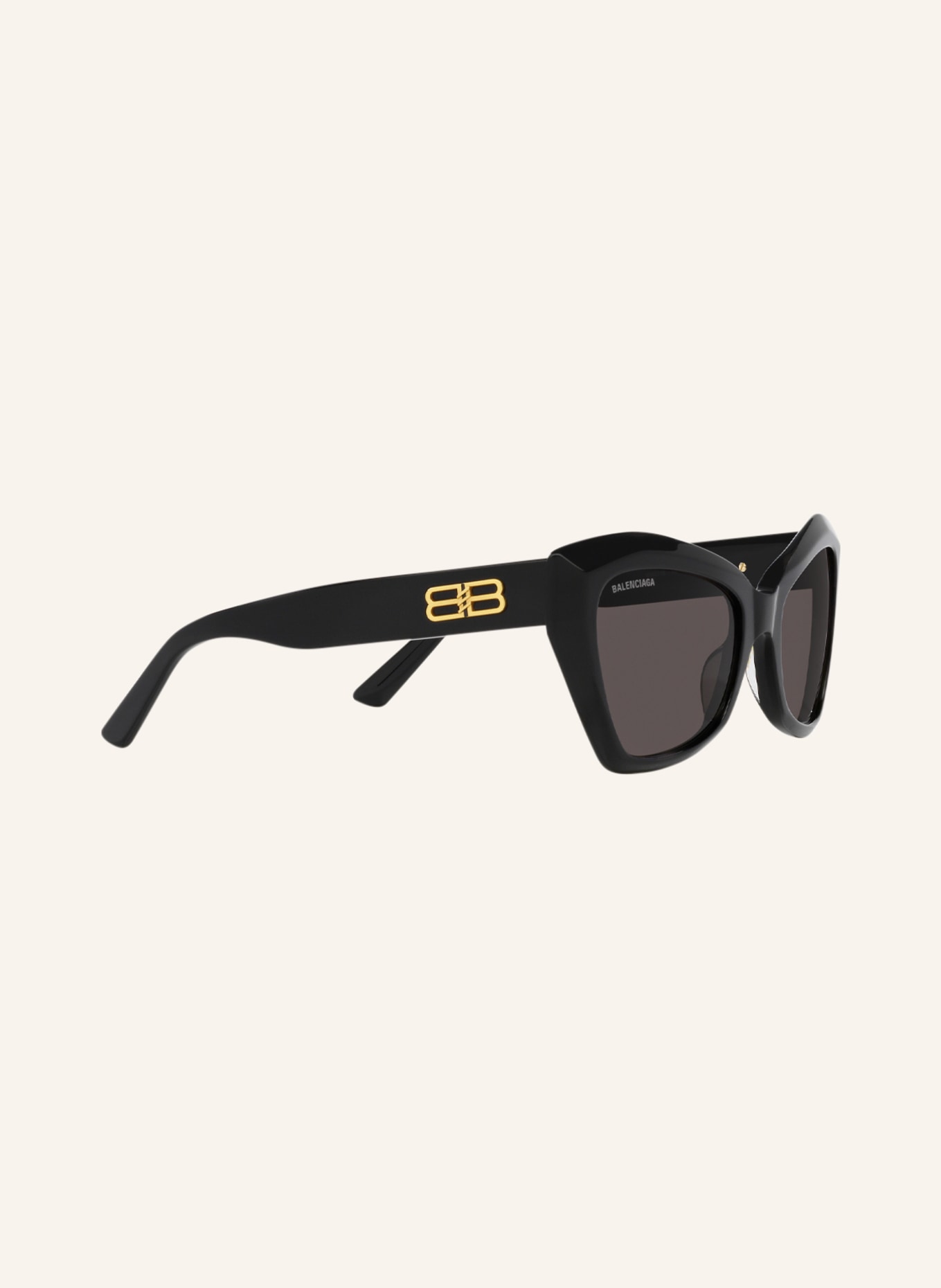 BALENCIAGA Sunglasses BB0271S, Color: 1105L1 - BLACK/ DARK GRAY (Image 3)