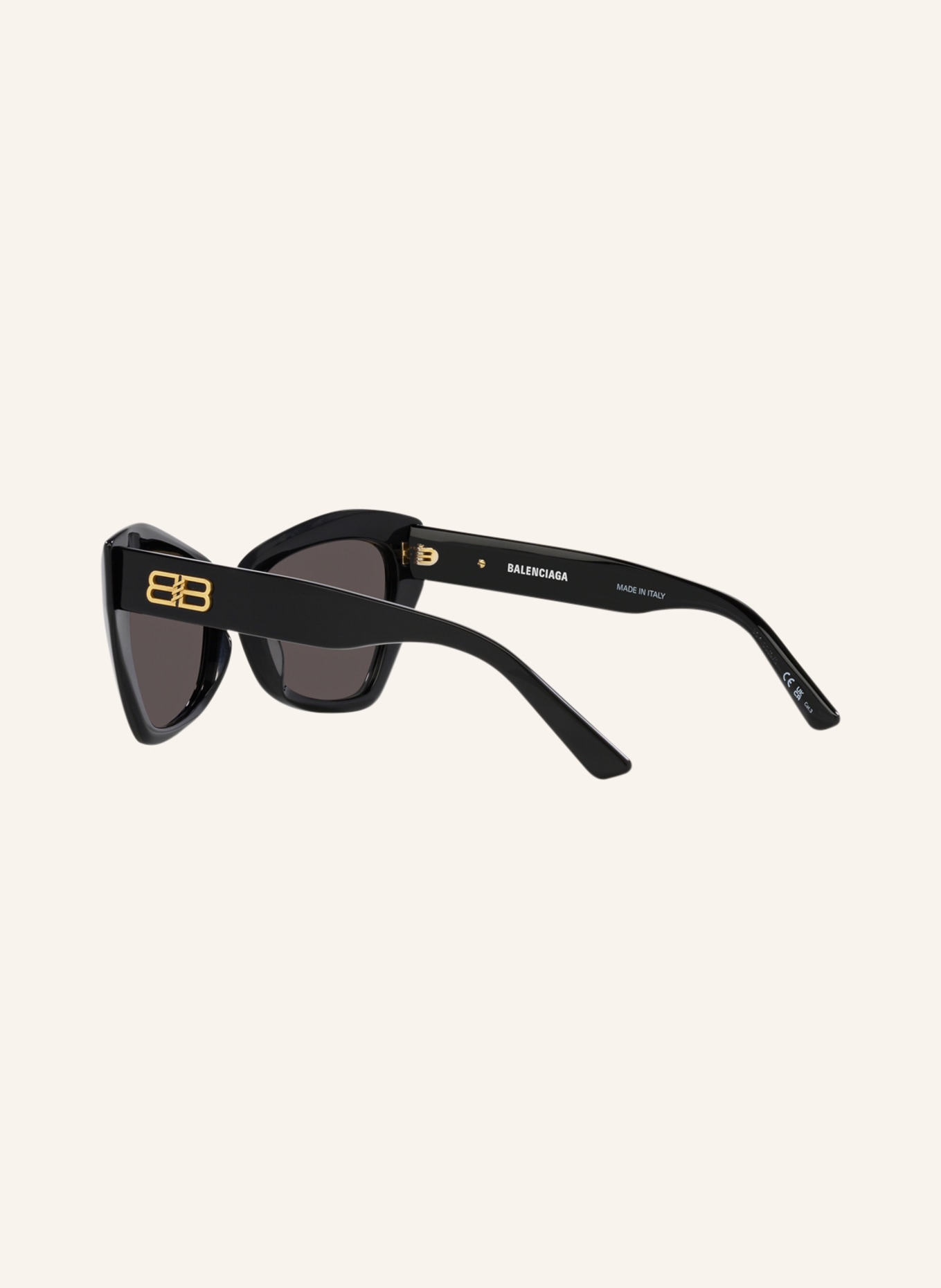 BALENCIAGA Sunglasses BB0271S, Color: 1105L1 - BLACK/ DARK GRAY (Image 4)