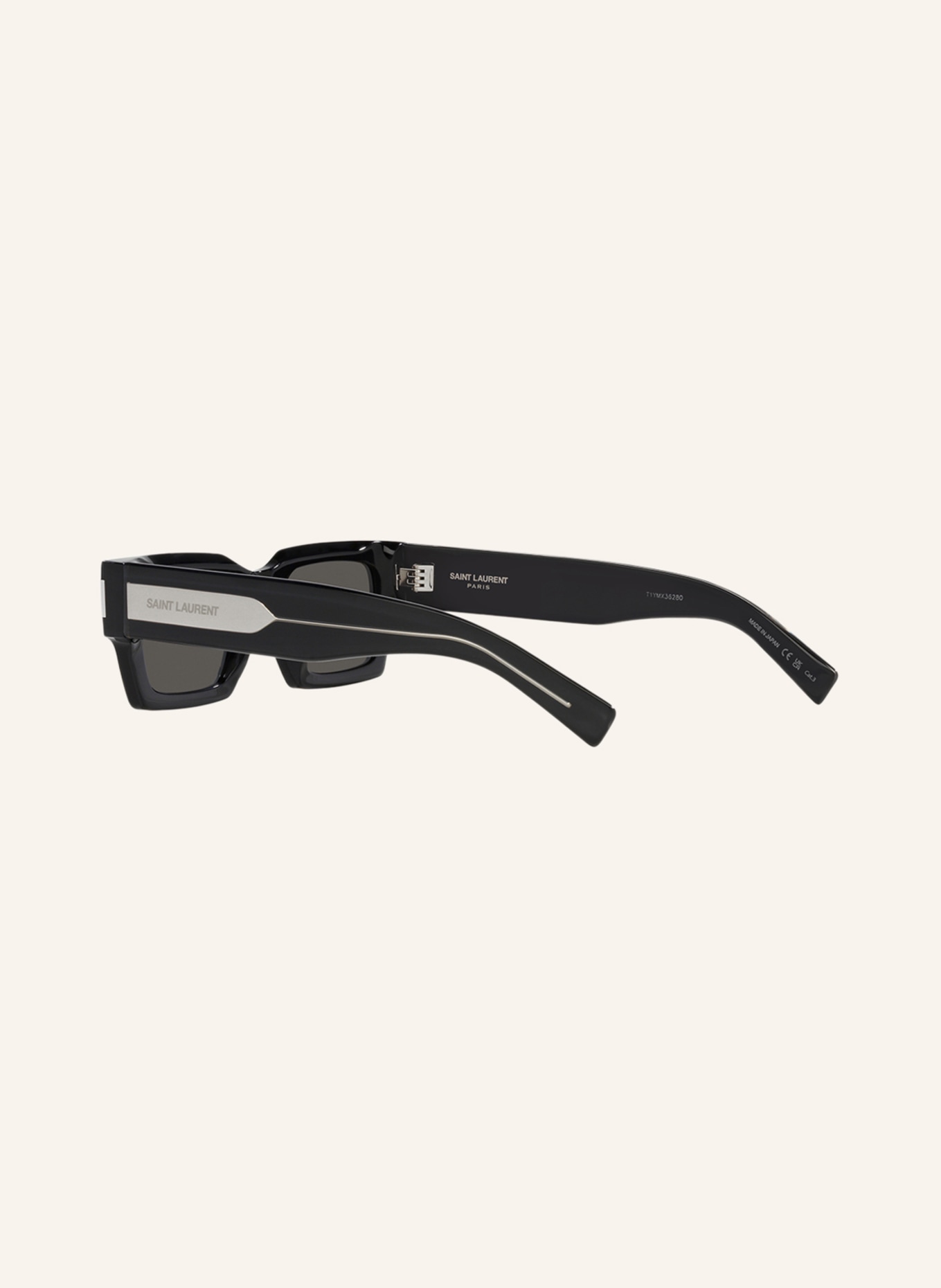 SAINT LAURENT Sunglasses SL572, Color: 1100L1 - BLACK/ GRAY (Image 4)