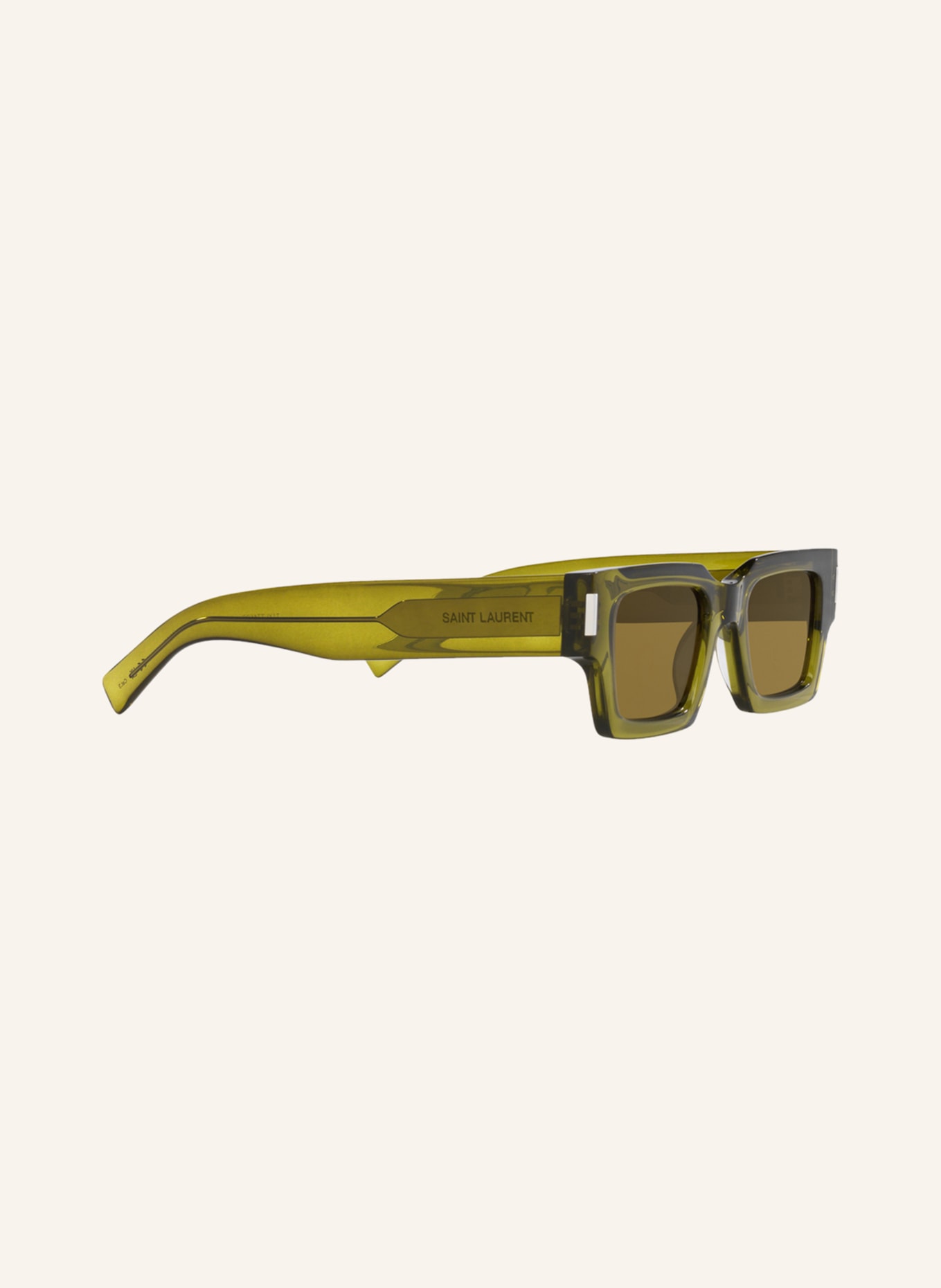 SAINT LAURENT Sunglasses SL572, Color: 2500D1 - OLIVE/ BROWN (Image 3)