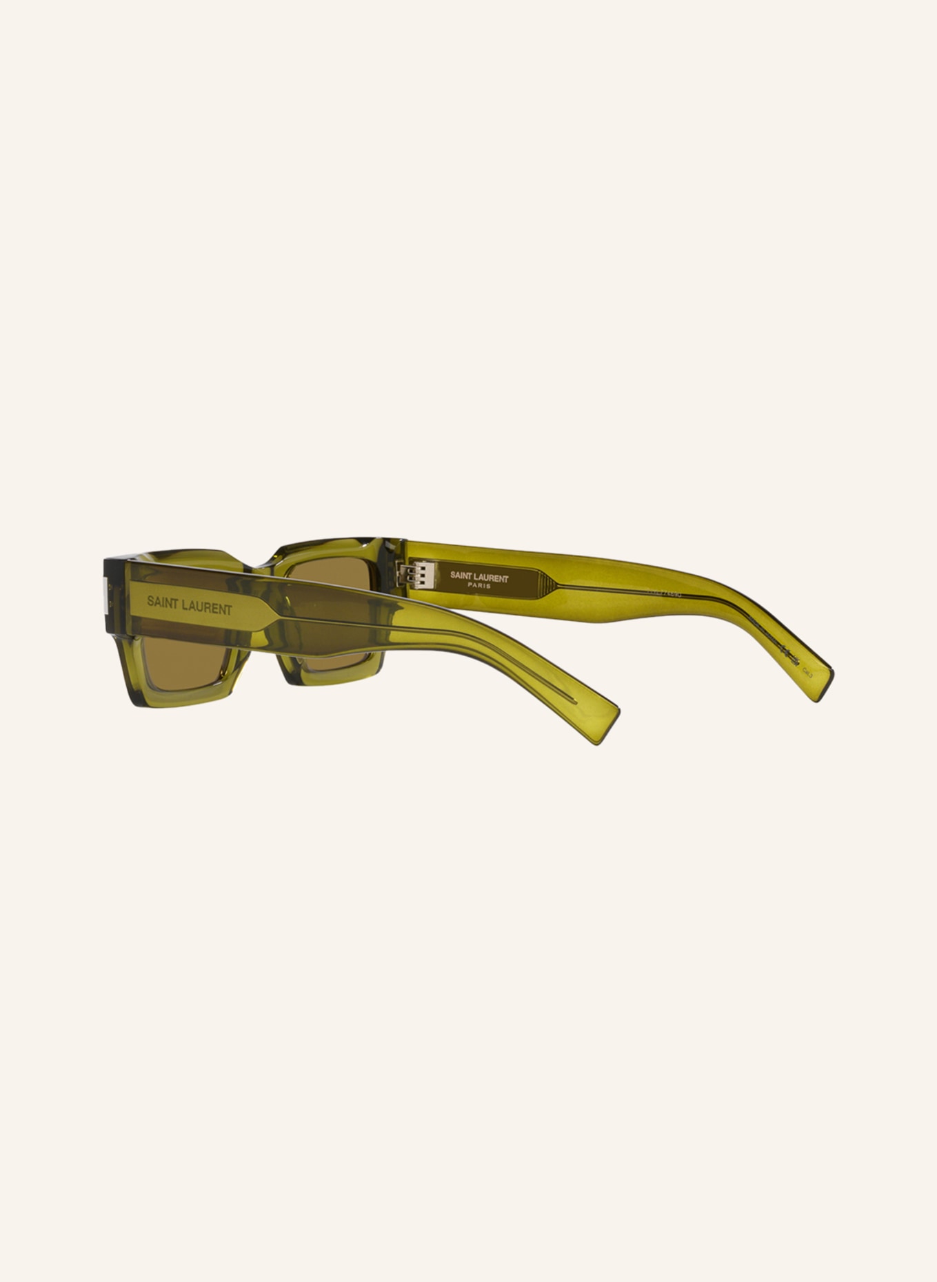 SAINT LAURENT Sunglasses SL572, Color: 2500D1 - OLIVE/ BROWN (Image 4)