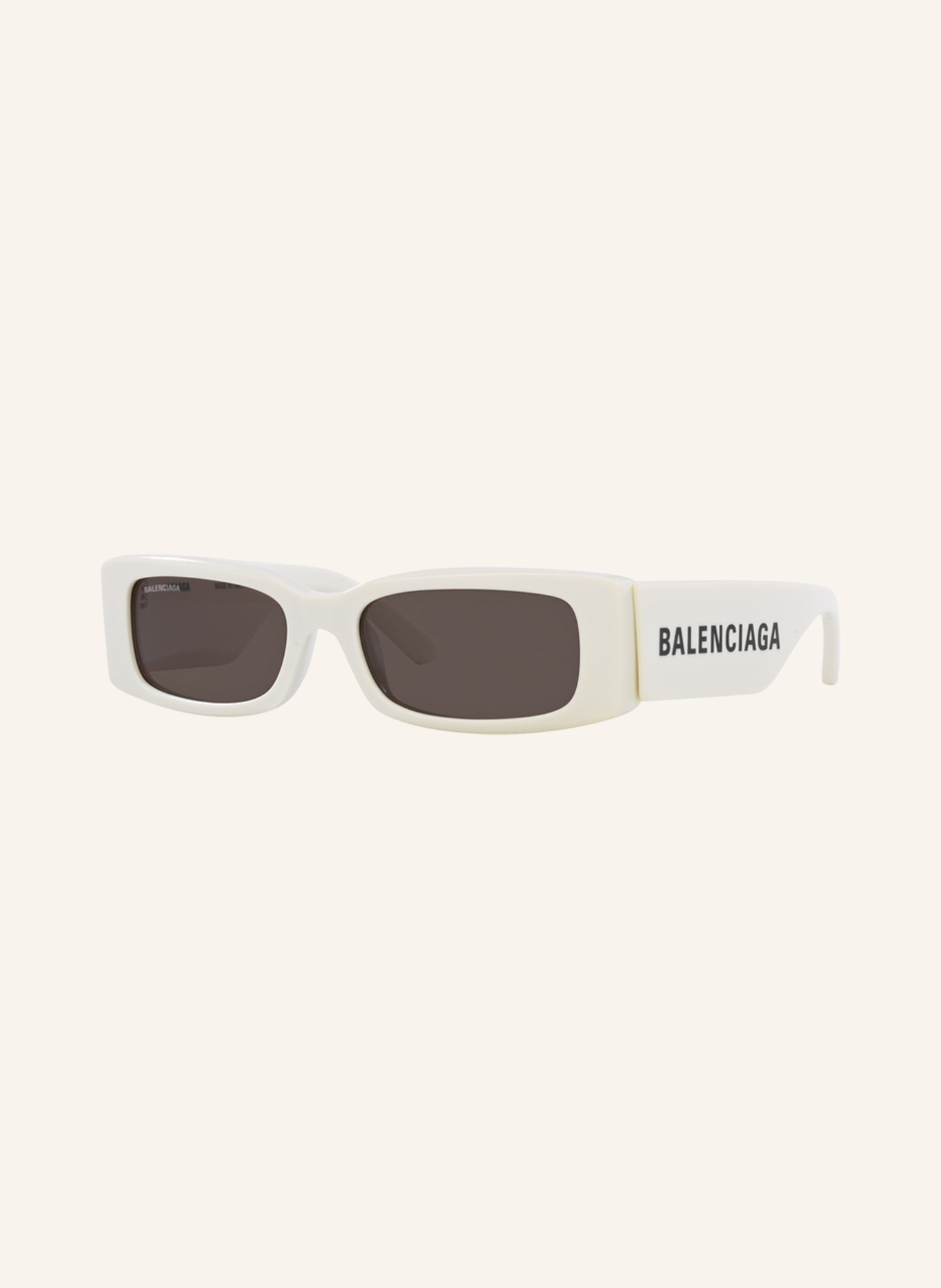 BALENCIAGA Sunglasses BB0260S, Color: 4800L1 - WHITE/ DARK GRAY (Image 1)