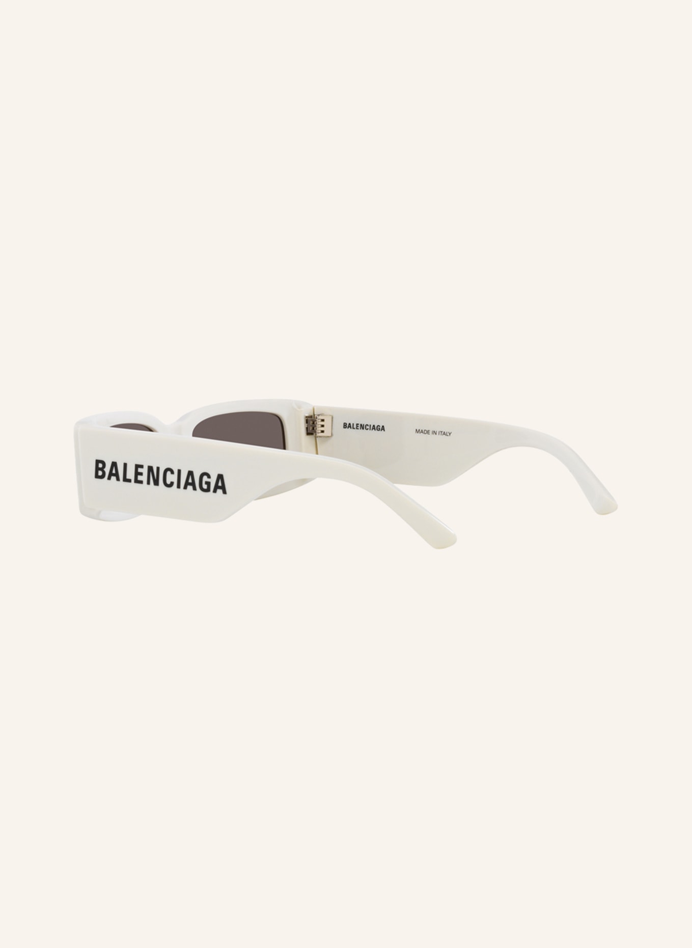 BALENCIAGA Sunglasses BB0260S, Color: 4800L1 - WHITE/ DARK GRAY (Image 4)