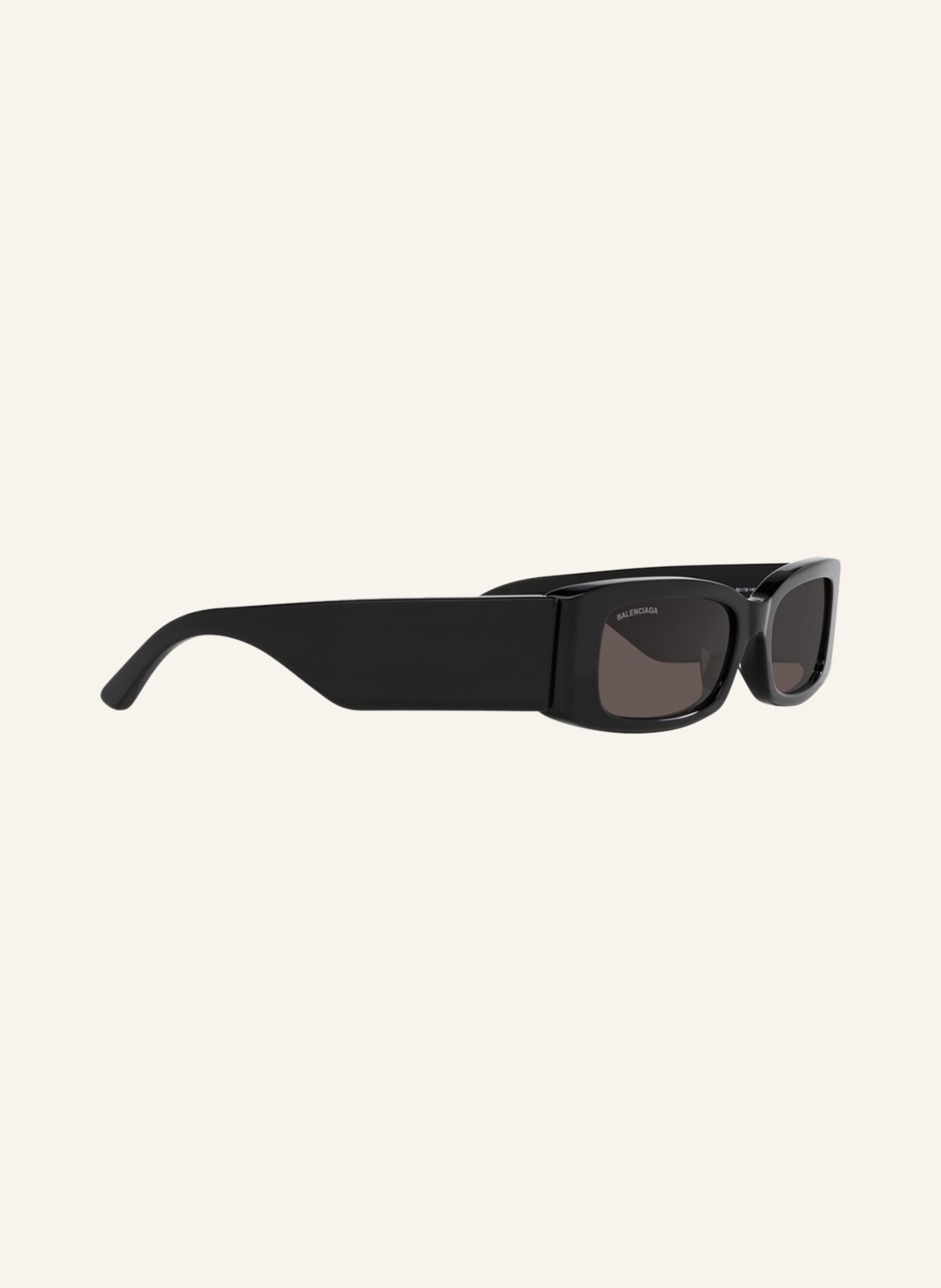 BALENCIAGA Okulary przeciwsłoneczne BB0260S: 1100L1 – CZARNY/ CIEMNOSZARY