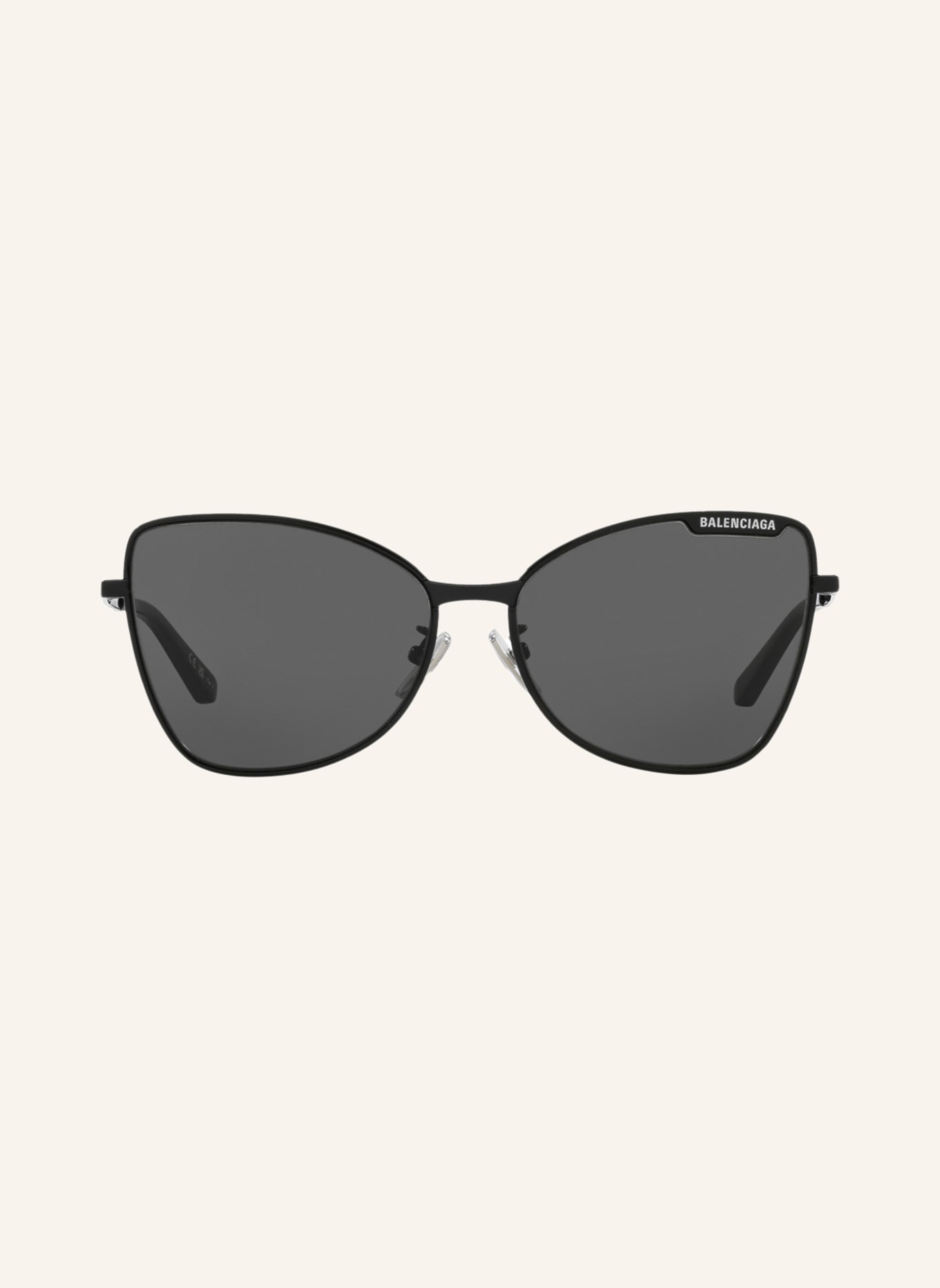 BALENCIAGA Sunglasses BB0278S, Color: 1100L1 - BLACK/DARK GRAY (Image 2)