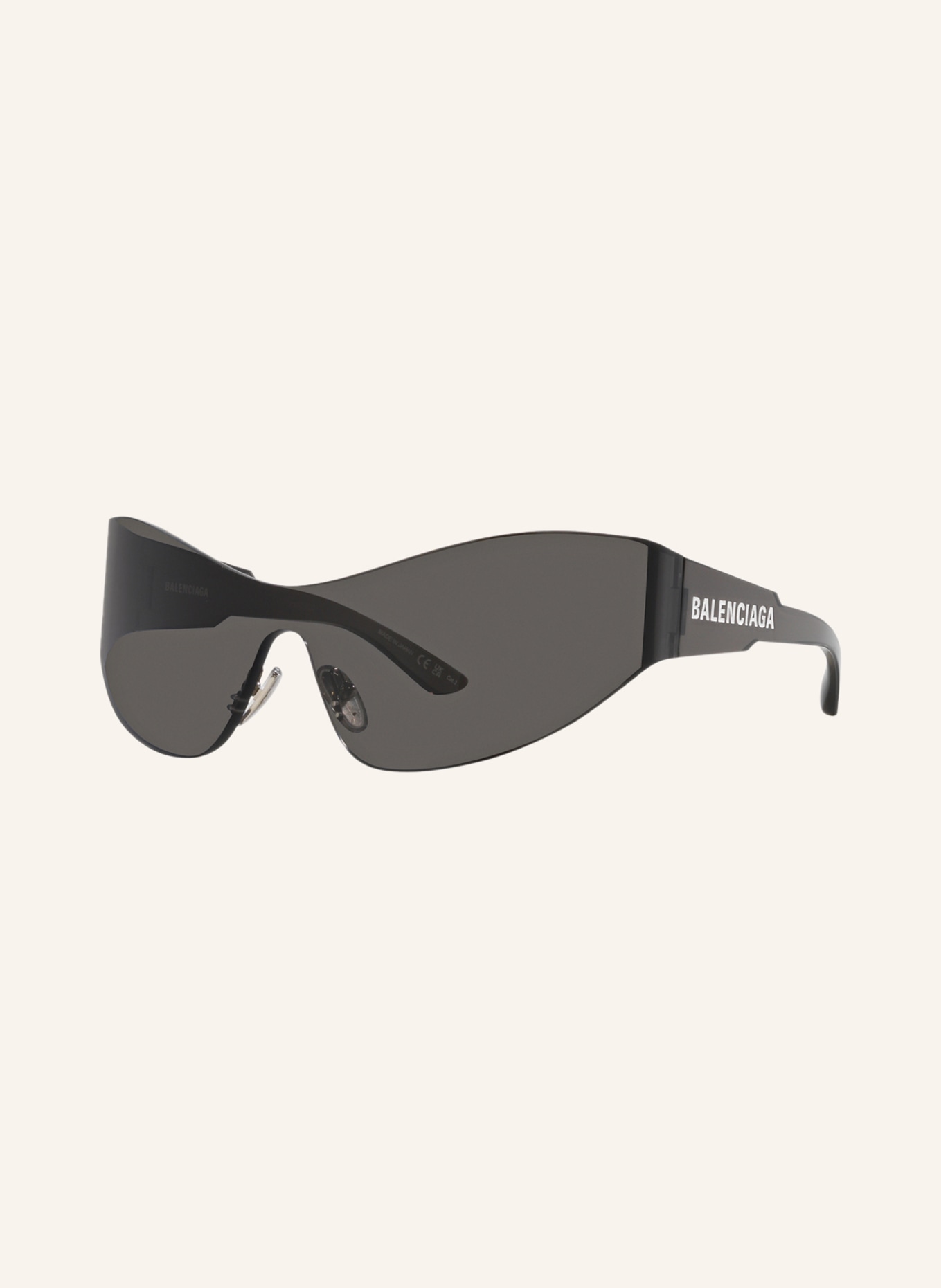 BALENCIAGA Sunglasses BB0257S, Color: 2600L1 - GRAY/ GRAY (Image 1)
