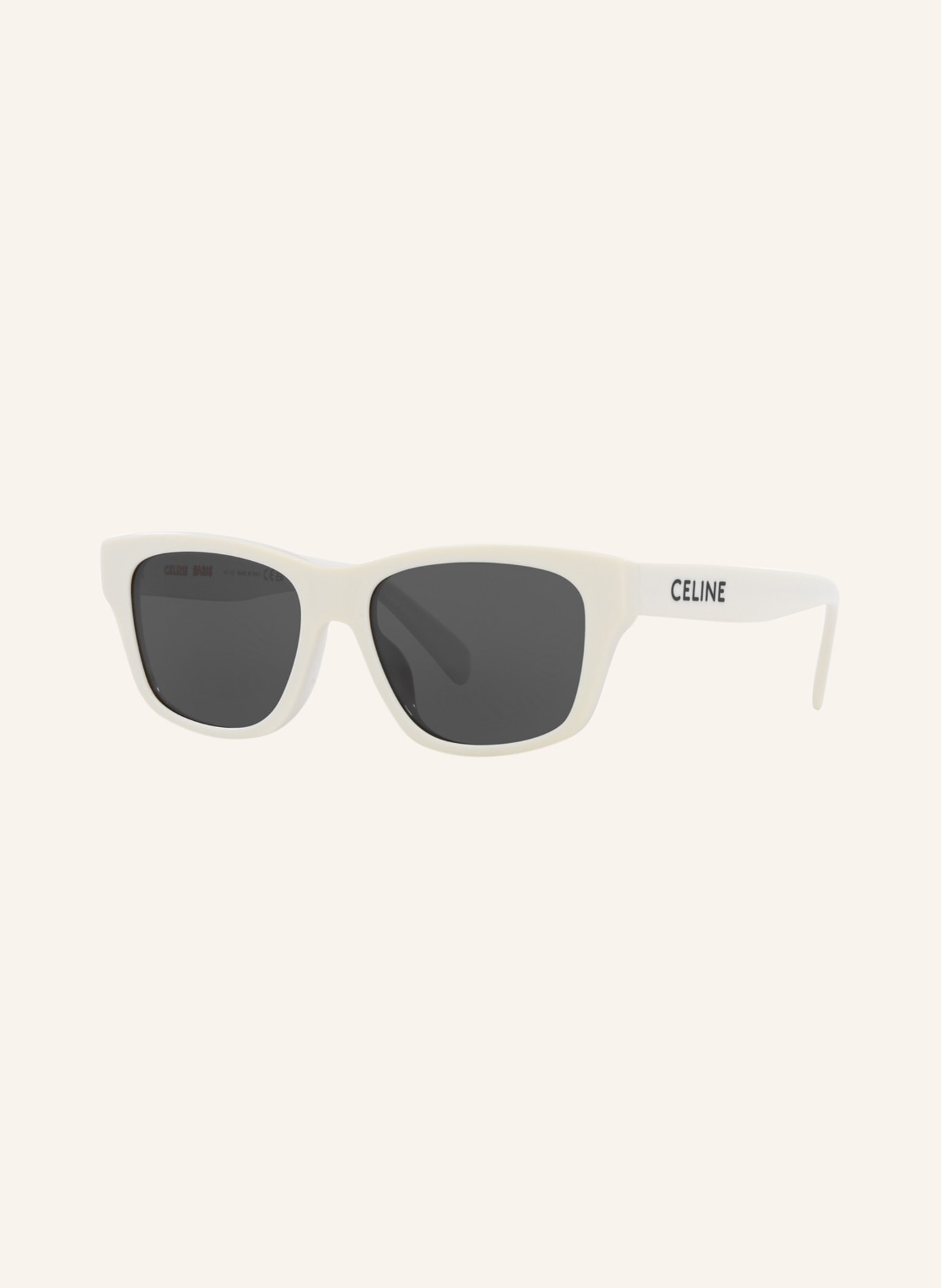 CELINE Sunglasses CL40249, Color: 1100D1 - WHITE/DARK GRAY (Image 1)