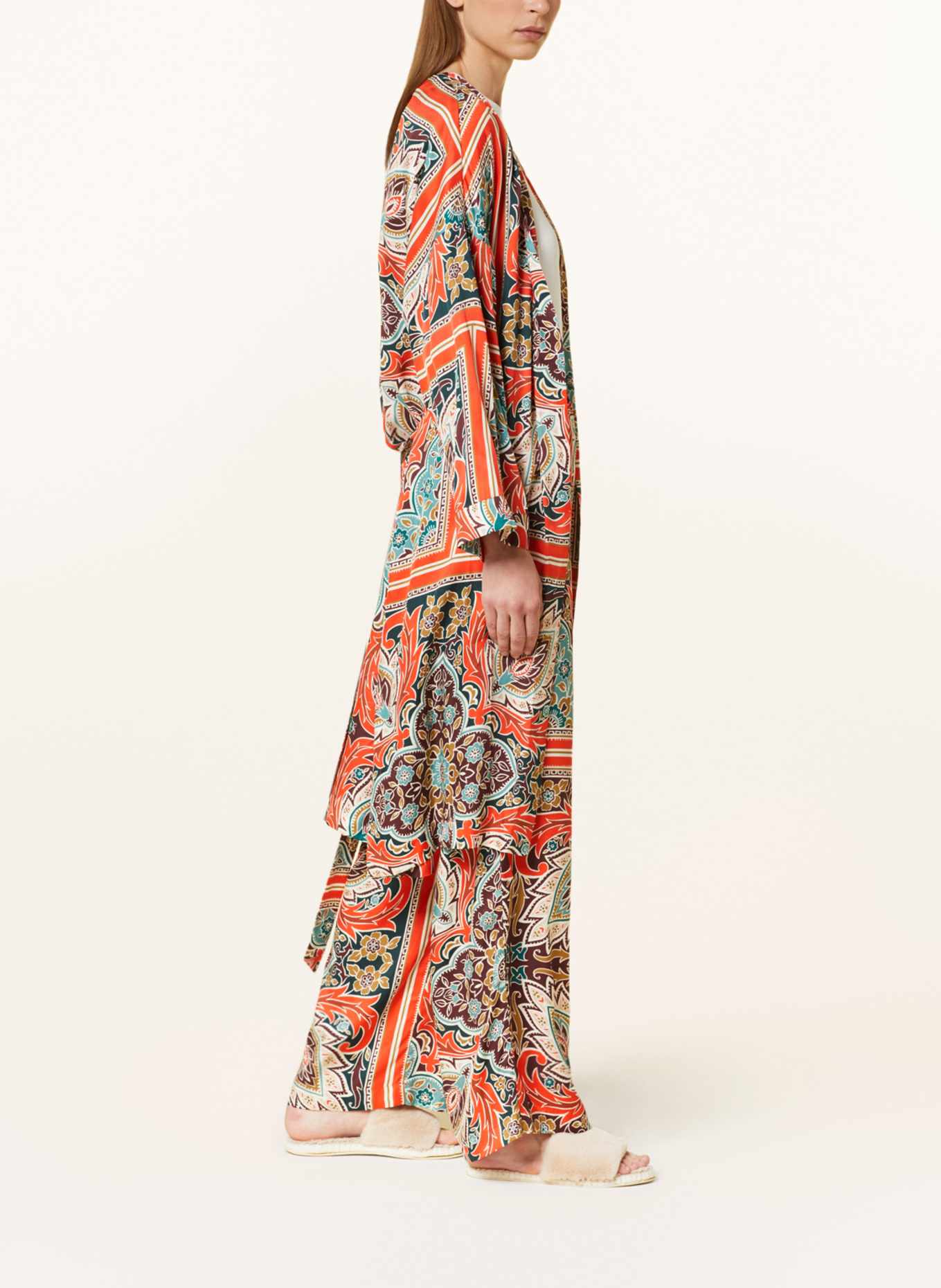 mey Spodnie od piżamy z kolekcji SCARLET, Kolor: BIAŁY/ POMARAŃCZOWY/ TURKUSOWY (Obrazek 4)