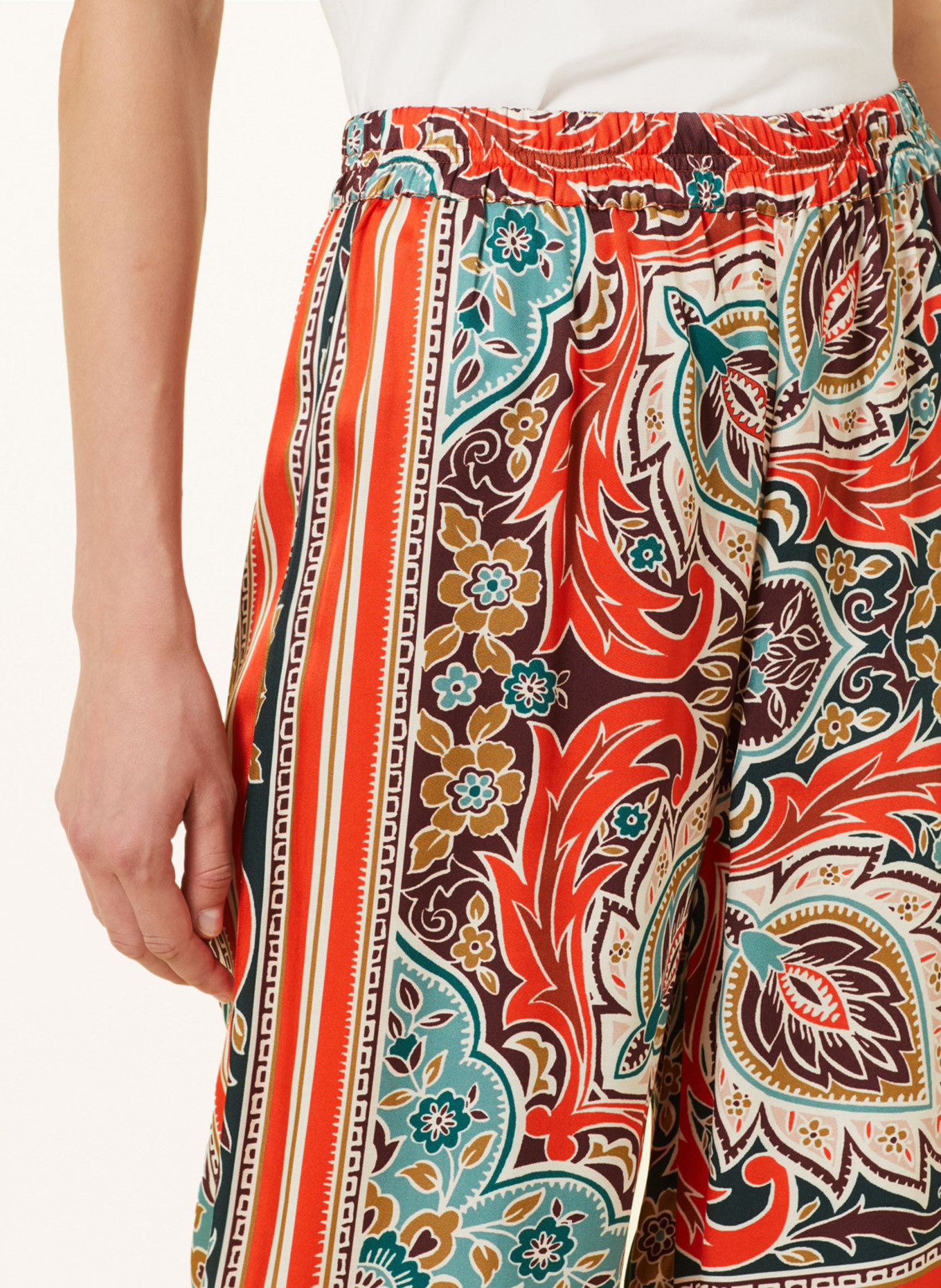 mey Spodnie od piżamy z kolekcji SCARLET, Kolor: BIAŁY/ POMARAŃCZOWY/ TURKUSOWY (Obrazek 5)