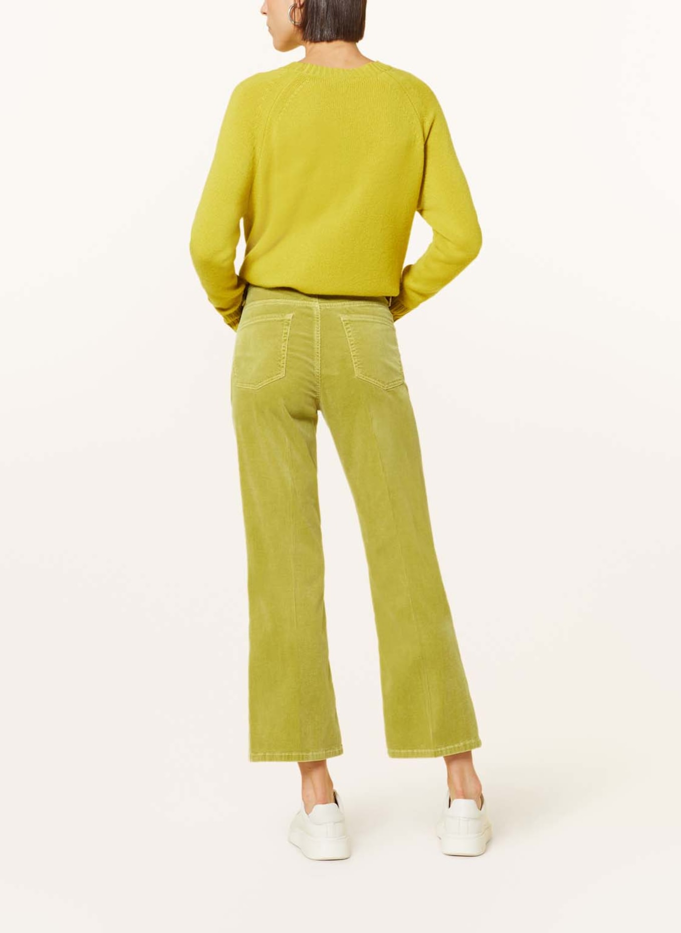 Yellow corduroy trousers sale
