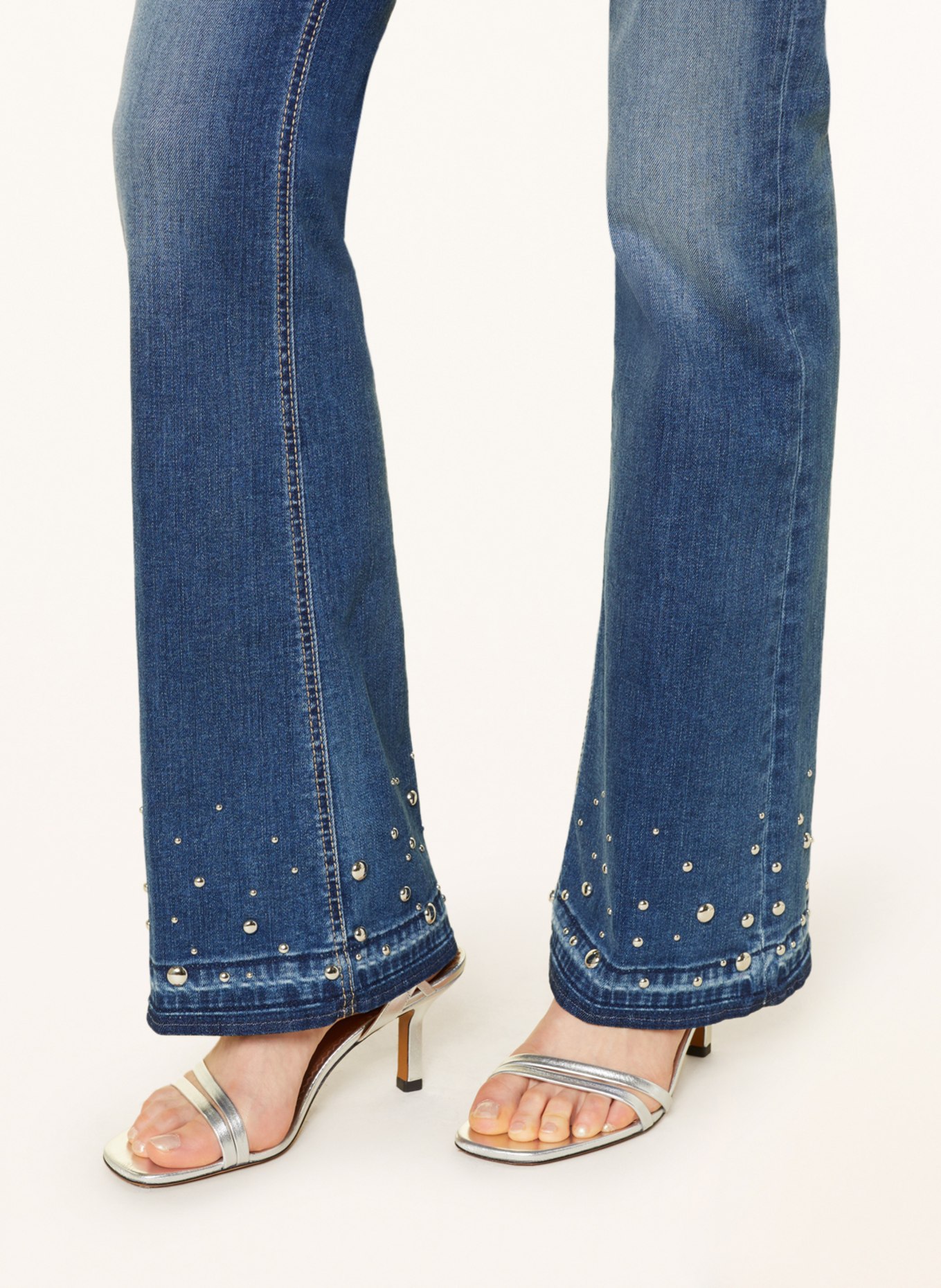 CAMBIO Flared jeans PARIS with rivets, Color: 5138 mid used contrast open he (Image 5)