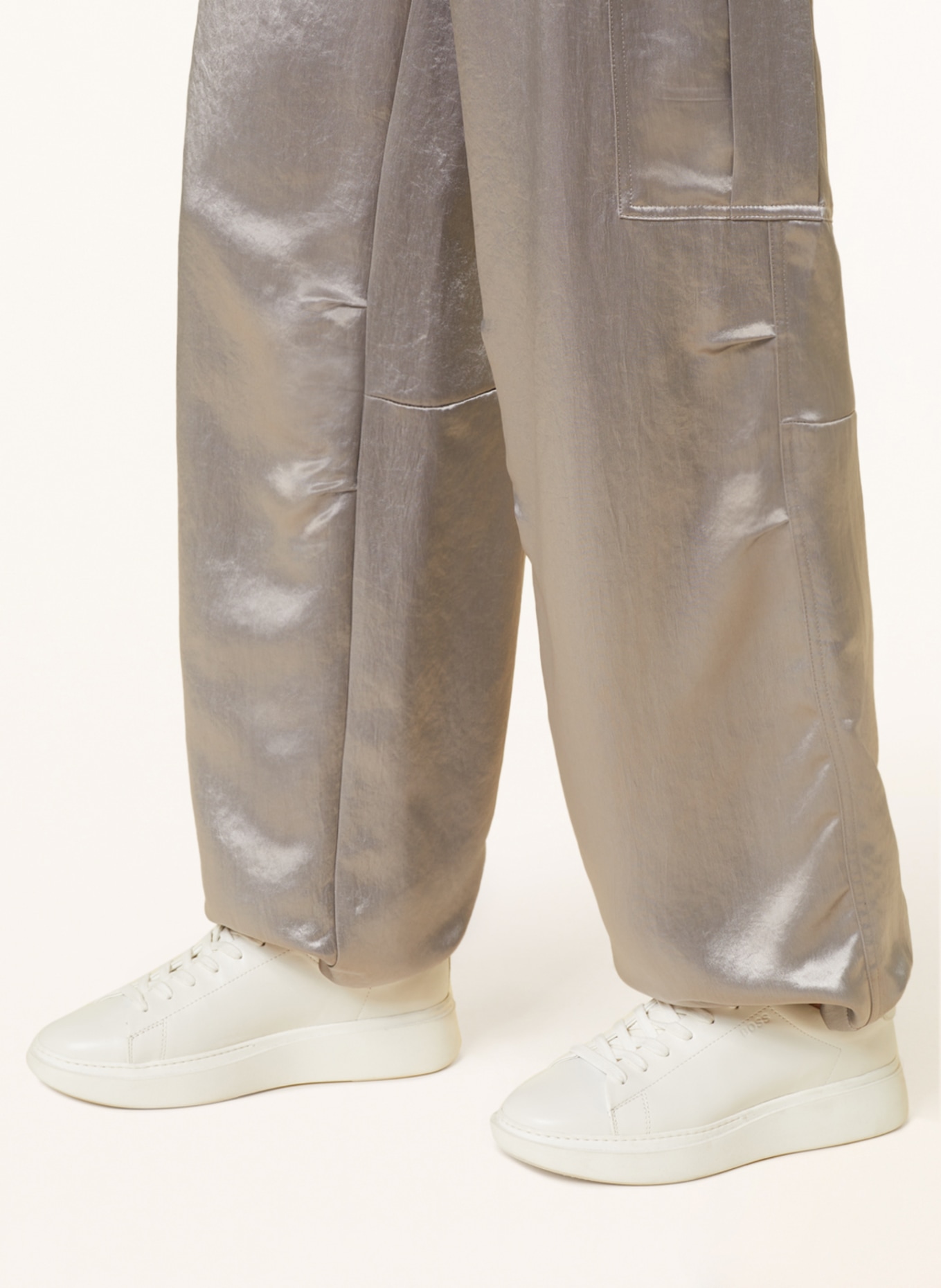 CAMBIO Cargo pants MORGAN in satin, Color: TAUPE (Image 5)