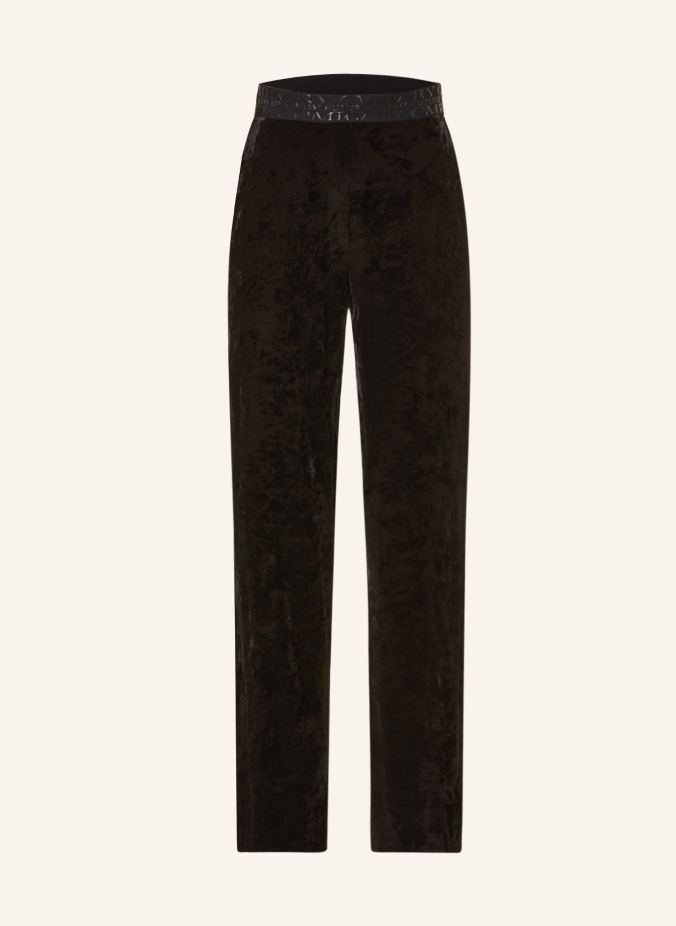CAMBIO Velvet trousers AVA, Color: BLACK (Image 1)