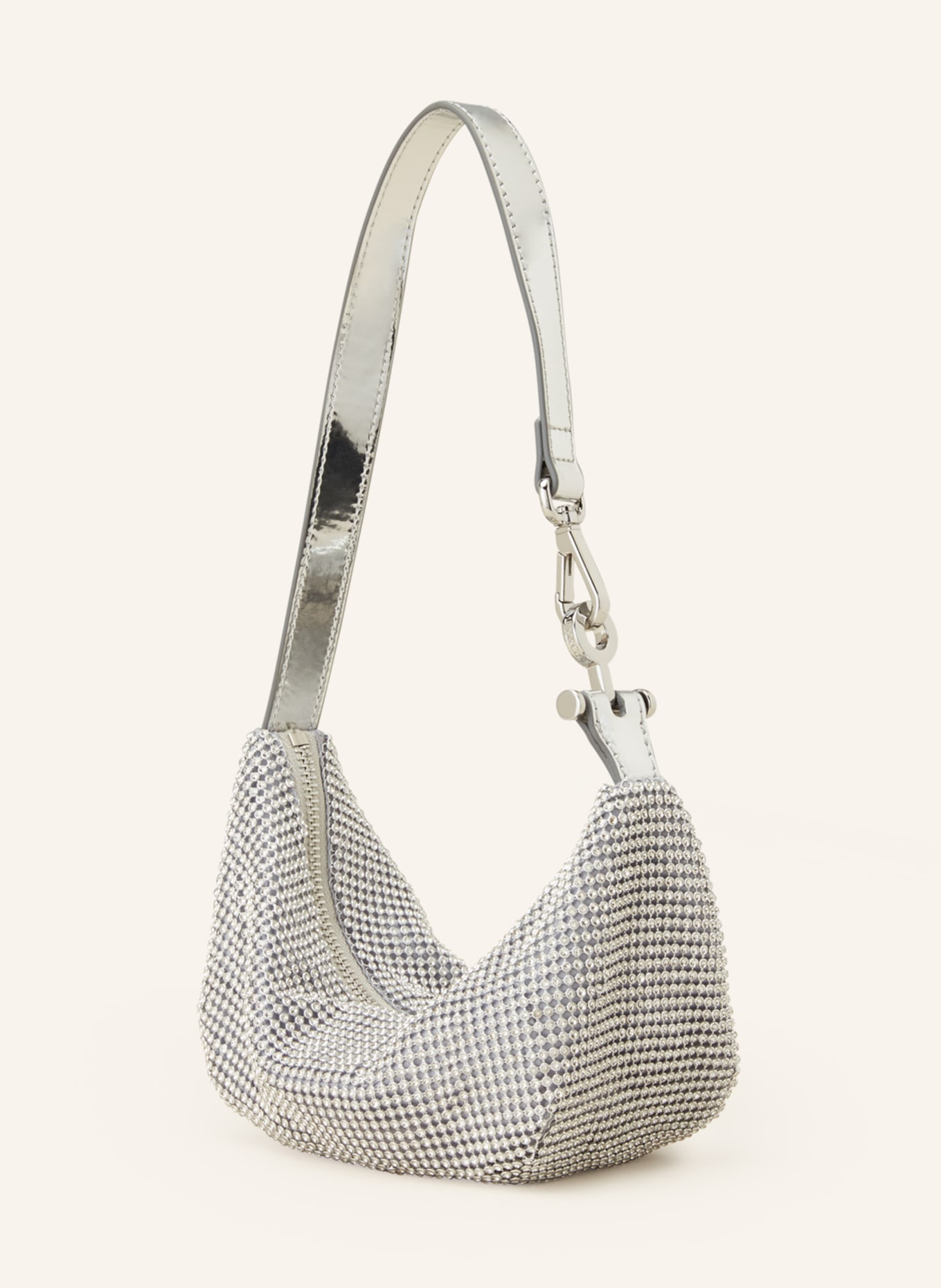 MAX & Co. Handbag with decorative gems, Color: SILVER (Image 2)
