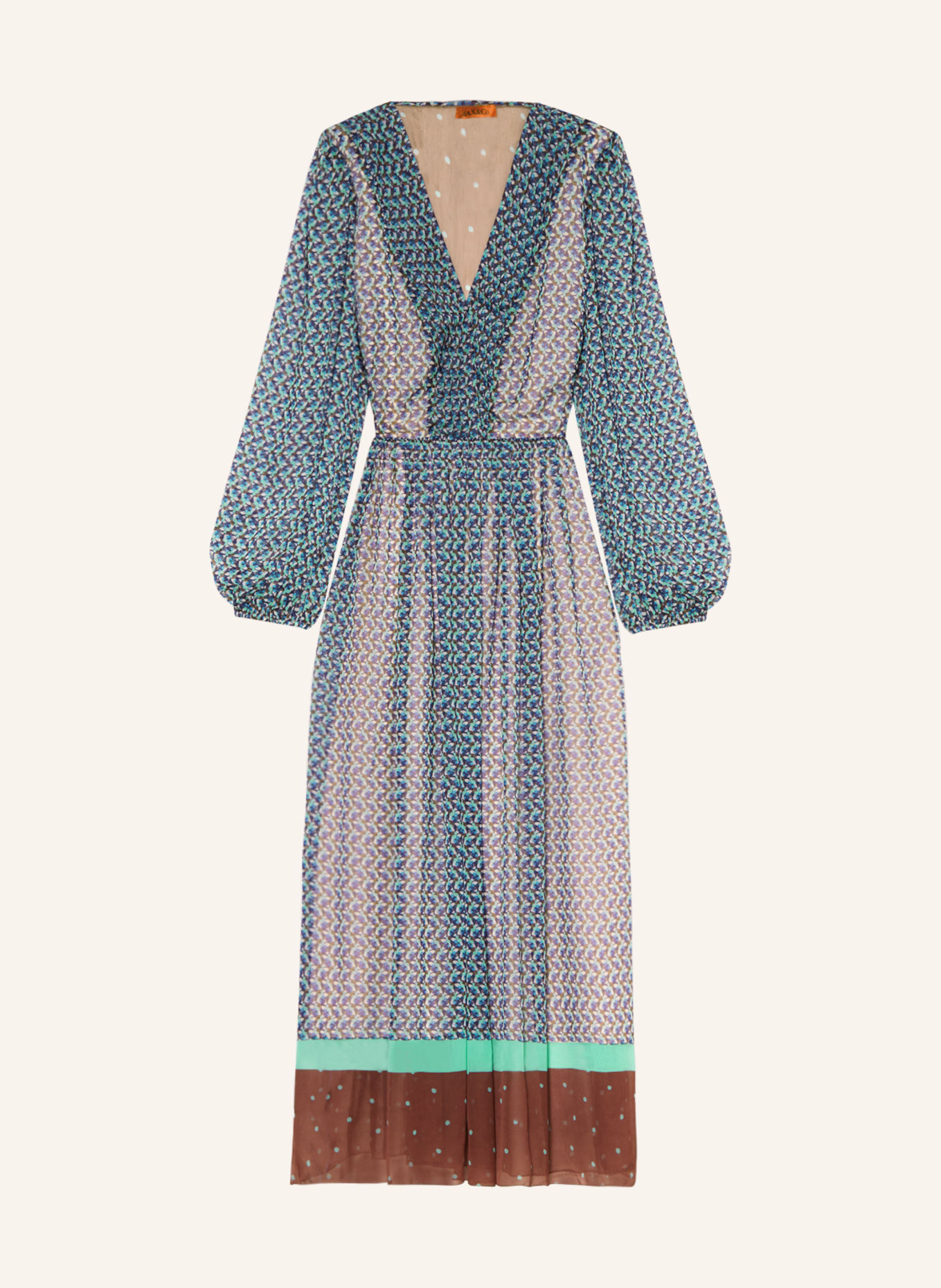 MAX & Co. Dress TERUEL, Color: DARK BLUE/ BROWN/ MINT (Image 1)