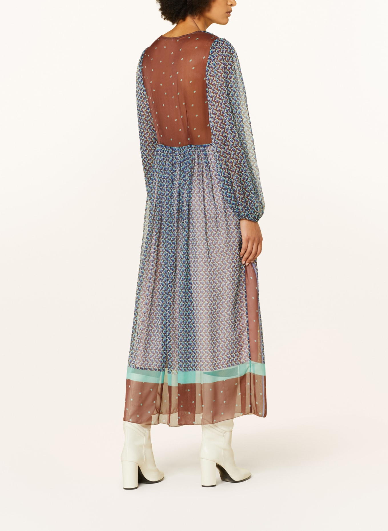 MAX & Co. Dress TERUEL, Color: DARK BLUE/ BROWN/ MINT (Image 3)