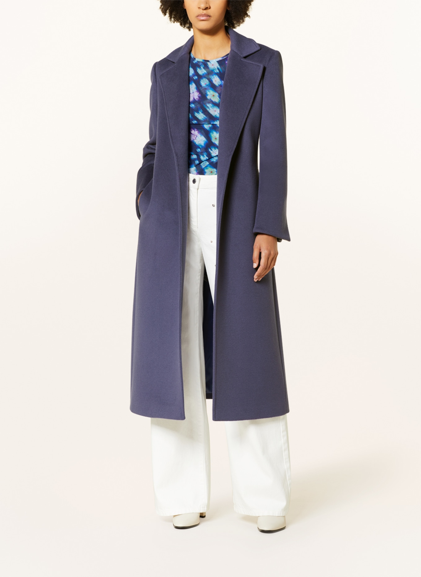 MAX & Co. Wool coat LONGRUN, Color: DARK BLUE (Image 2)