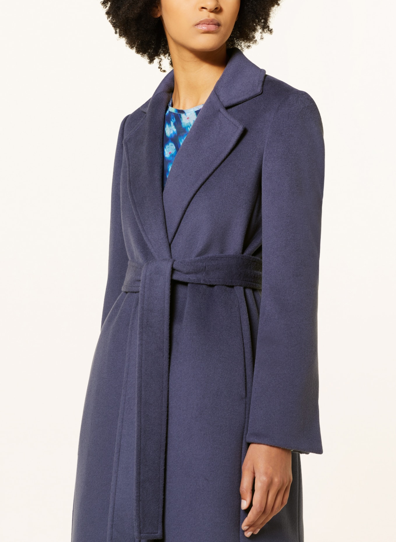 MAX & Co. Wool coat LONGRUN, Color: DARK BLUE (Image 4)