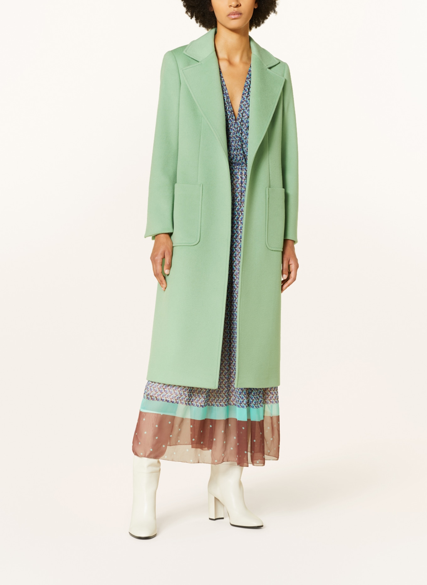 MAX & Co. Wool coat RUNAWAY, Color: LIGHT GREEN (Image 2)