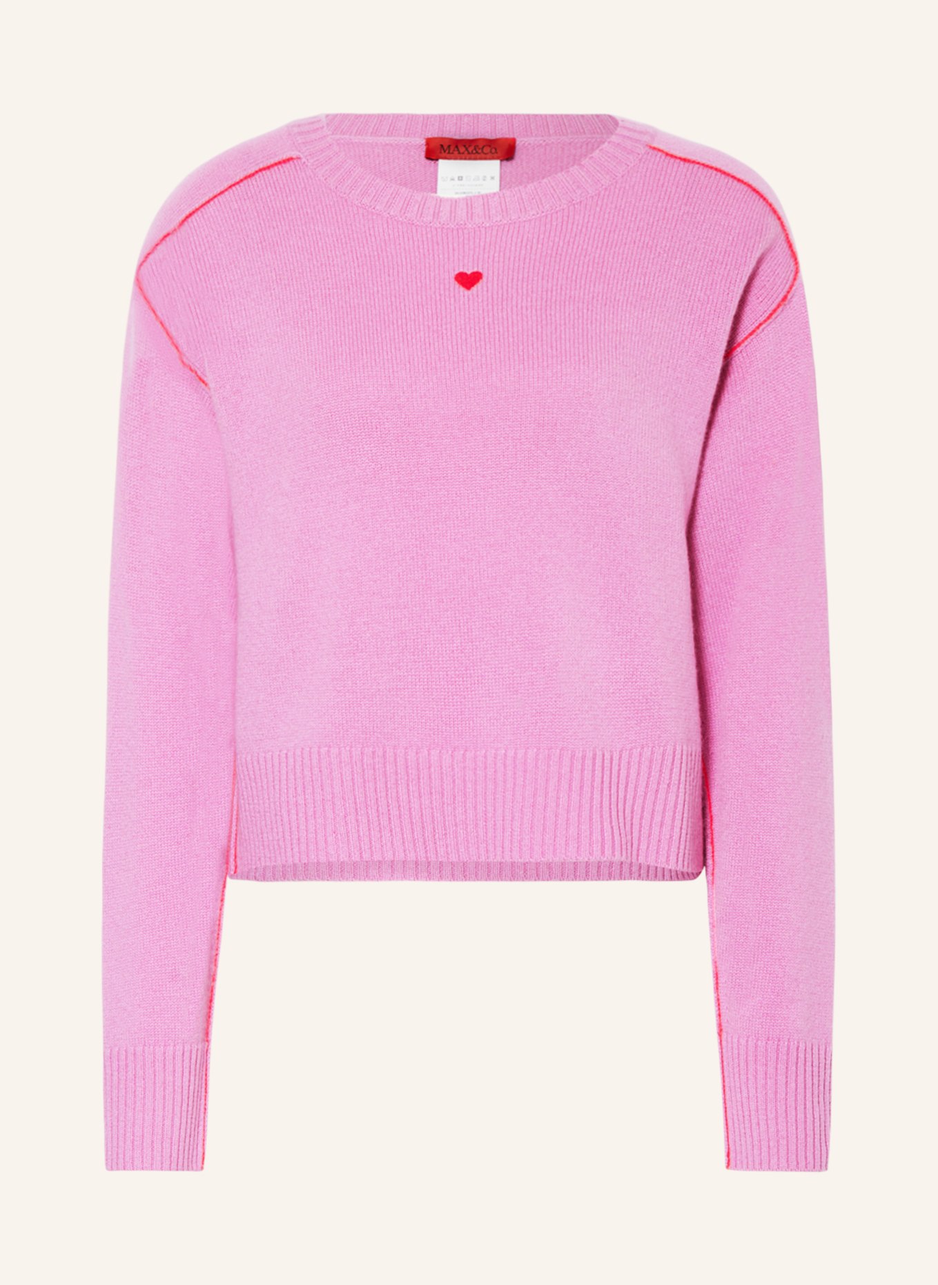 MAX & Co. Oversized sweater PARK in cashmere, Color: PINK (Image 1)