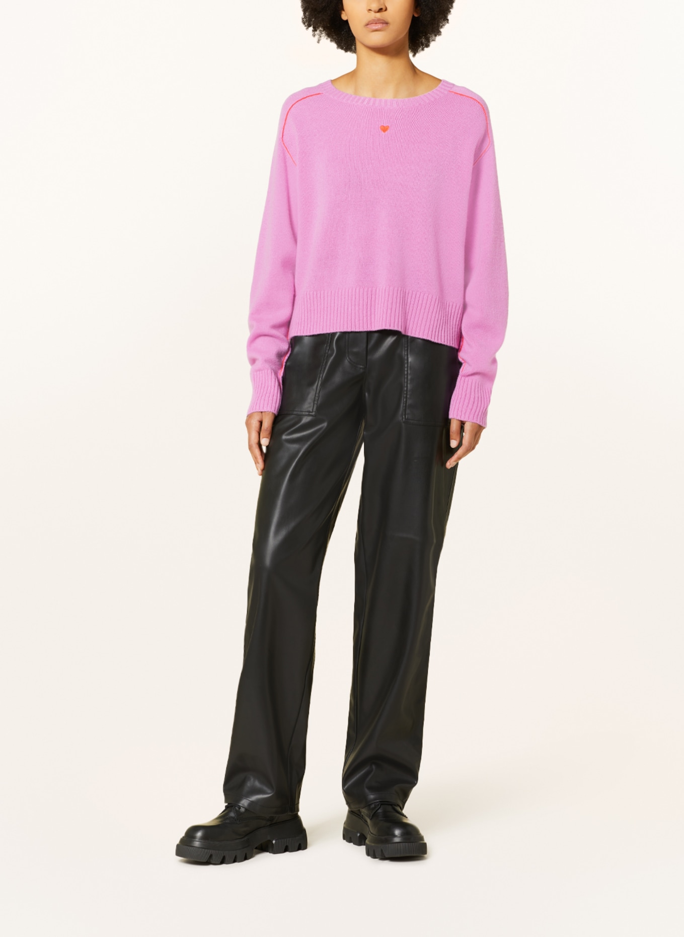 MAX & Co. Oversized-Pullover PARK aus Cashmere, Farbe: ROSA (Bild 2)