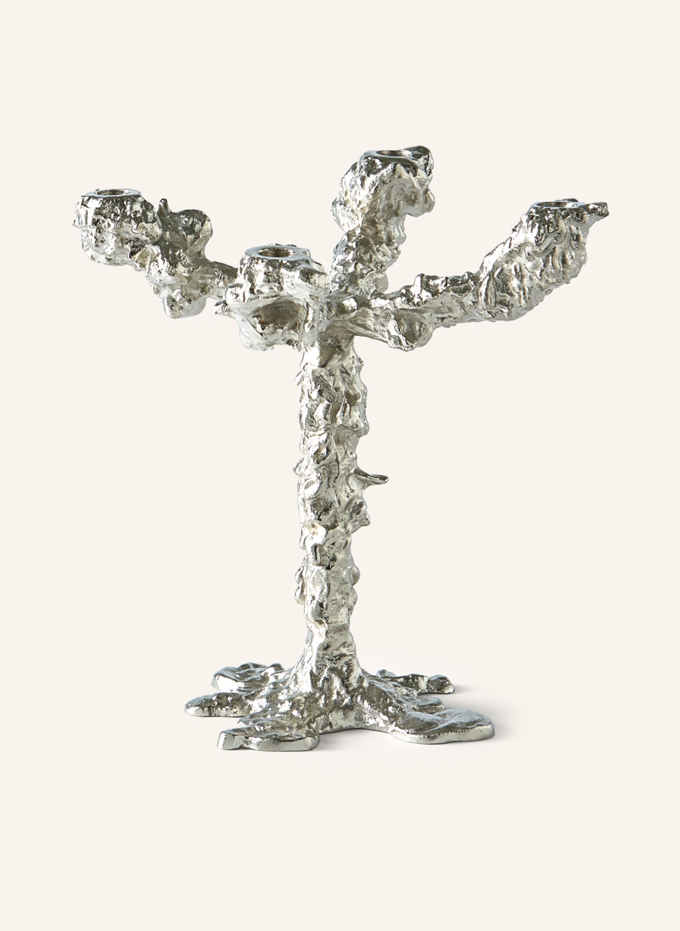 POLSPOTTEN Kerzenhalter DRIP: SILBER