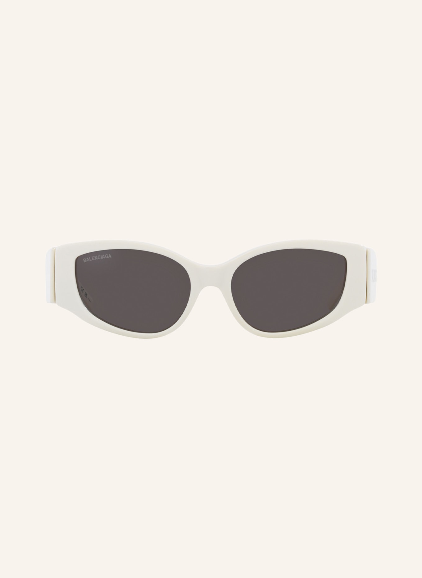 BALENCIAGA Sunglasses BB0258S, Color: 4800L1 - WHITE/ DARK GRAY (Image 2)