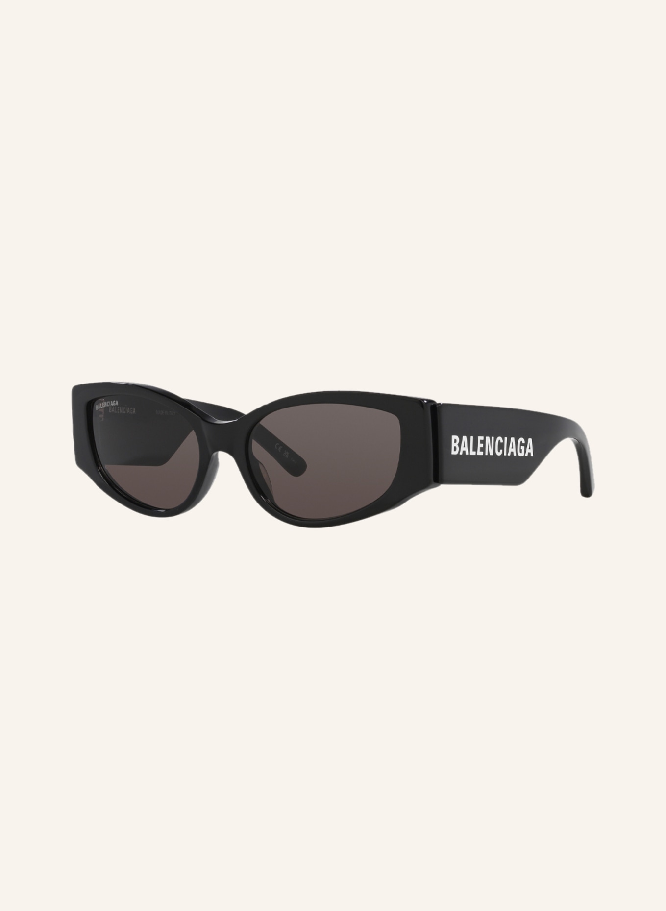 BALENCIAGA Sluneční brýle BB0258S: 1105L1 - ČERNÁ/ TMAVĚ ŠEDÁ
