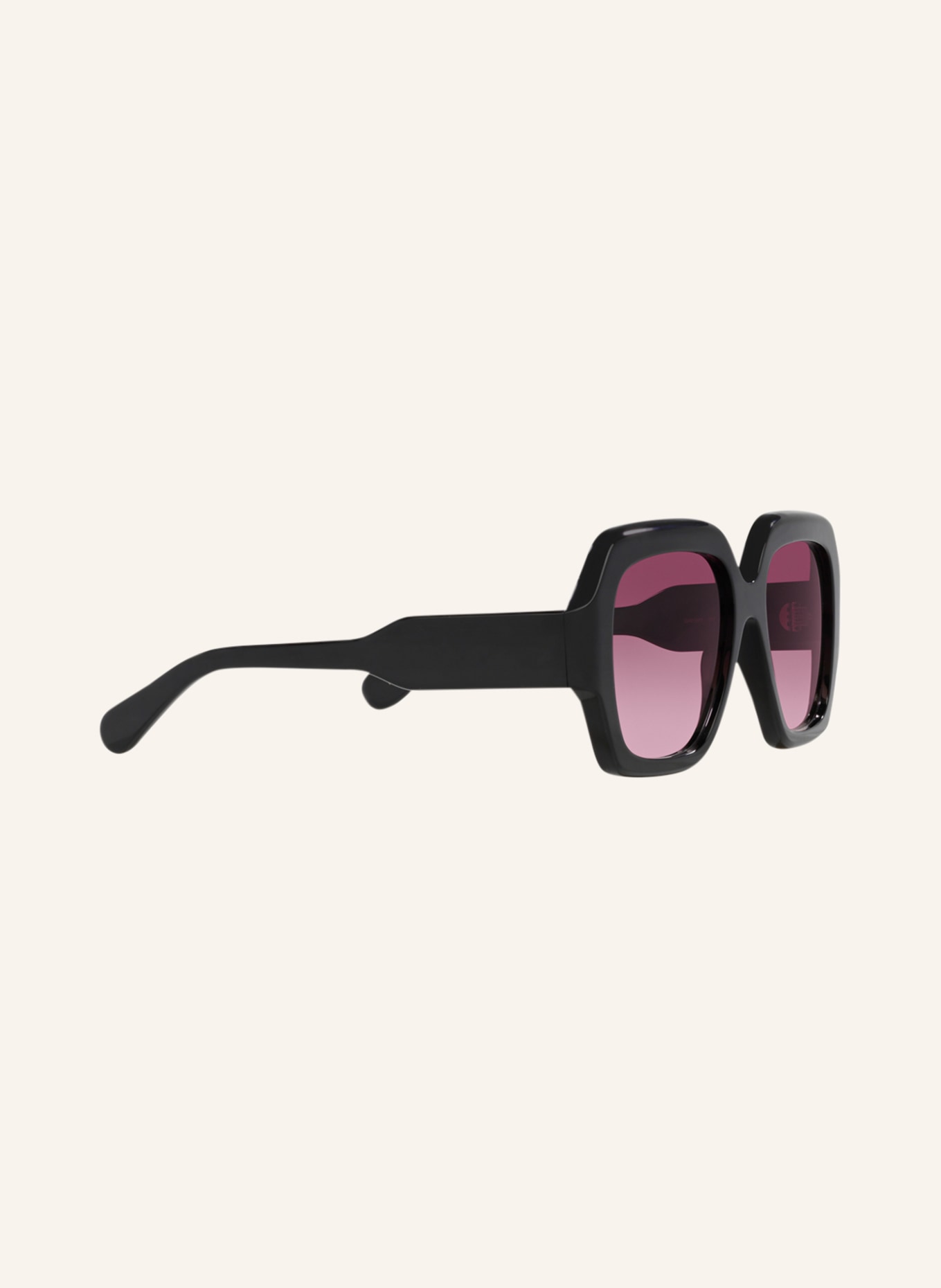 Chloé Sunglasses CH0154S, Color: 1100U1 - BLACK/ PURPLE GRADIENT (Image 3)