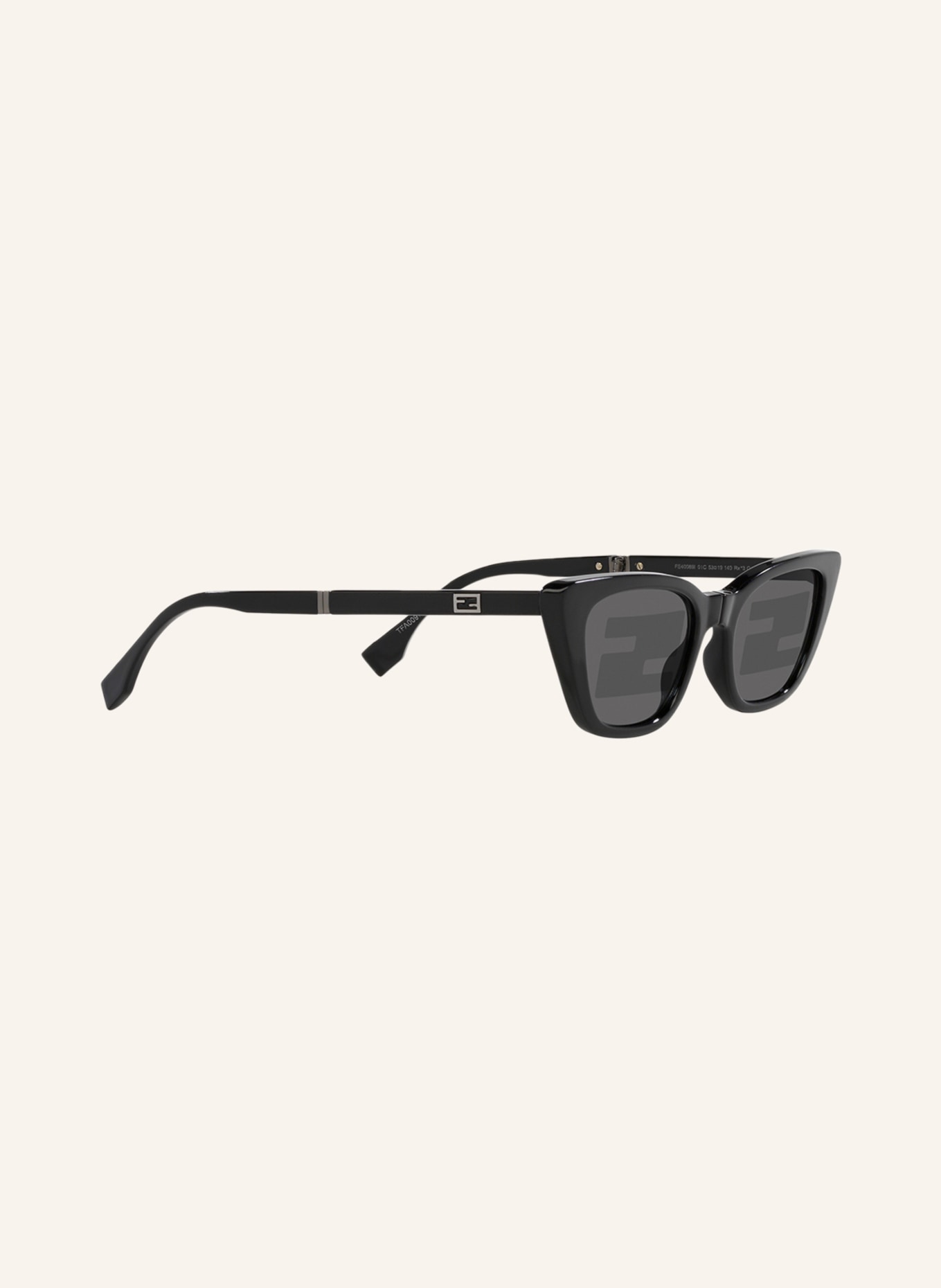 FENDI Sunglasses FN000659, Color: 1330B1 - BLACK/ DARK GRAY (Image 3)