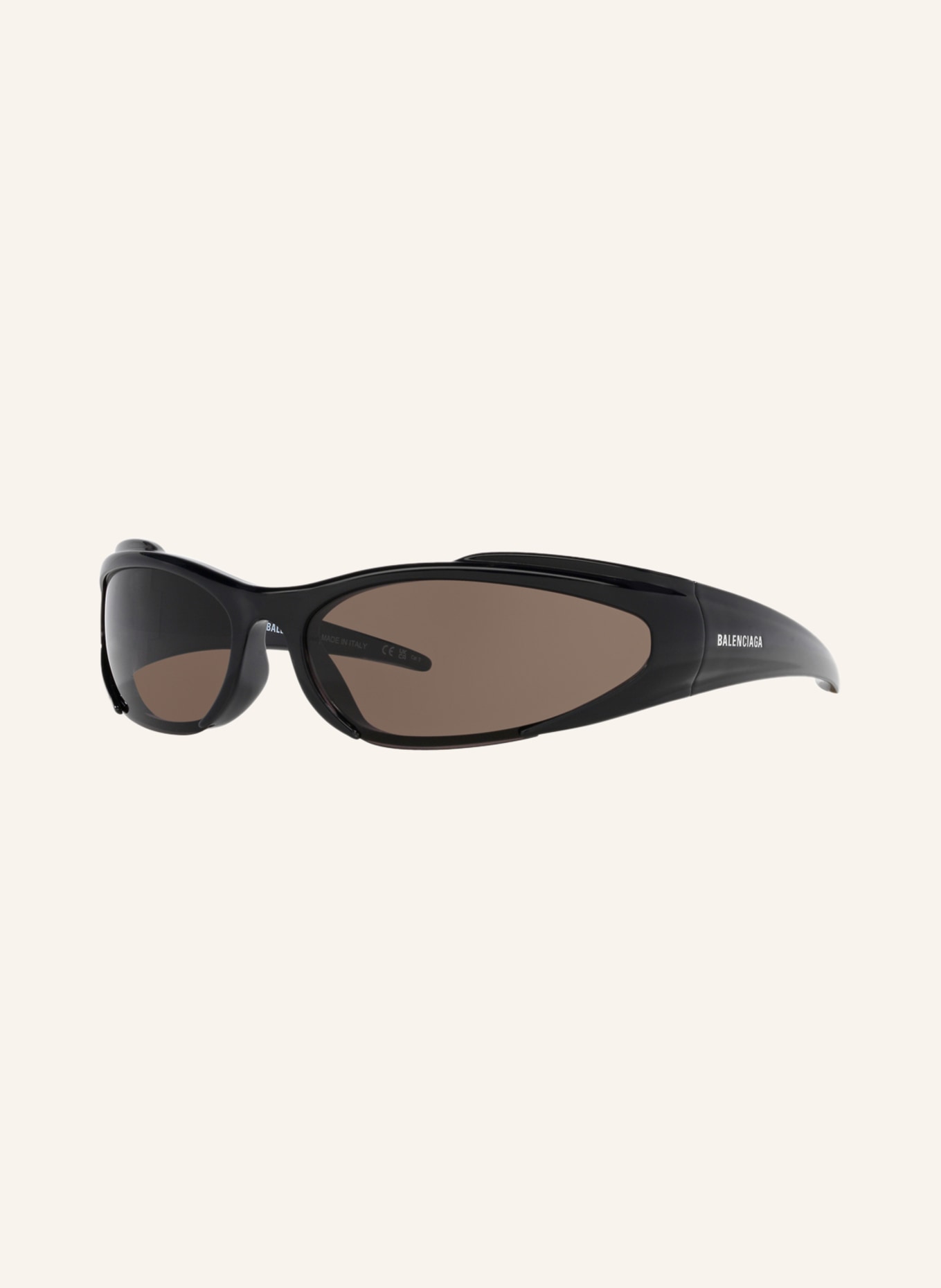 BALENCIAGA Sunglasses BB0253S, Color: 1100L1 - BLACK/ GRAY (Image 1)