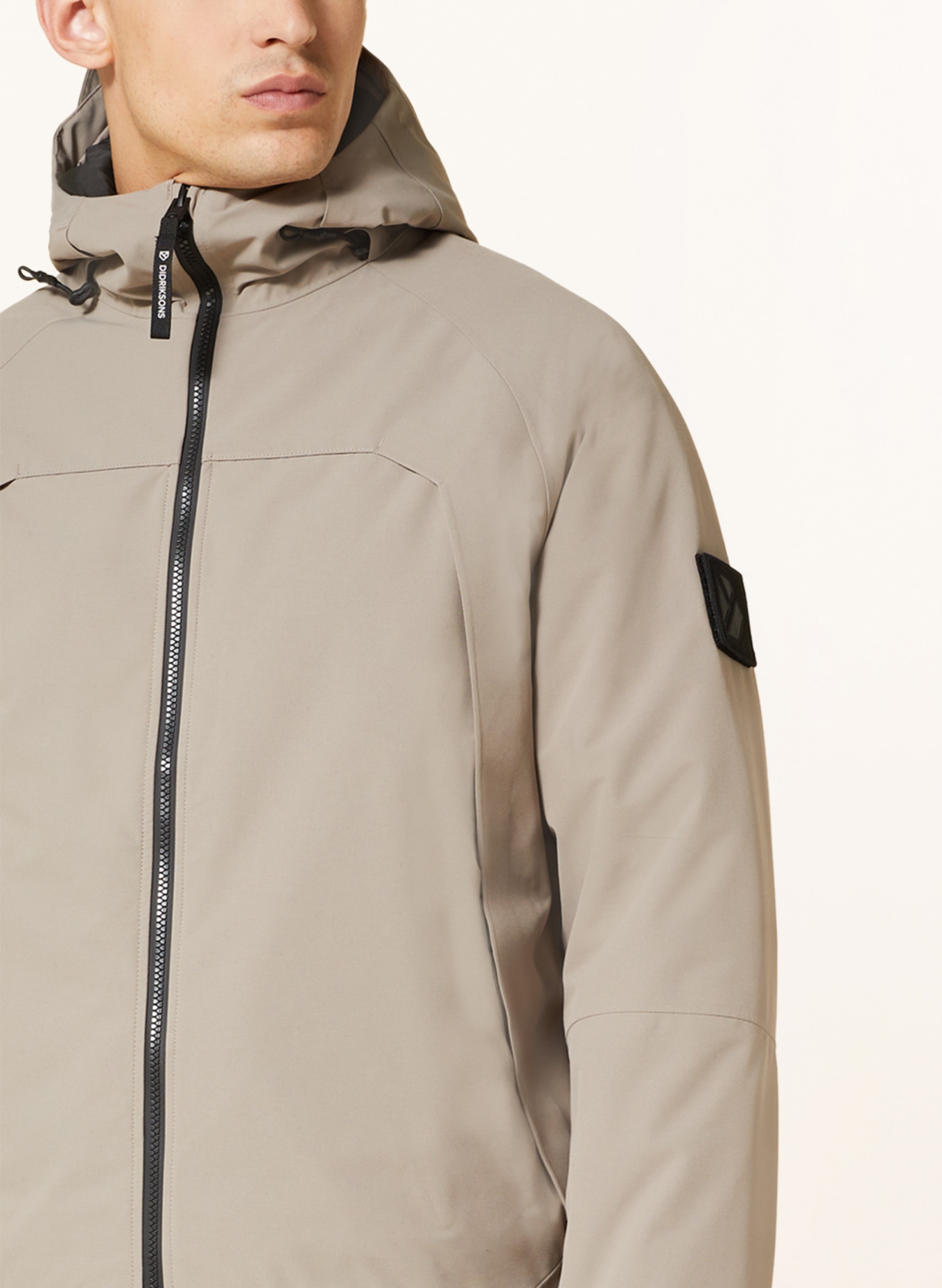 DIDRIKSONS Outdoor jacket ZINO, Color: TAUPE (Image 5)