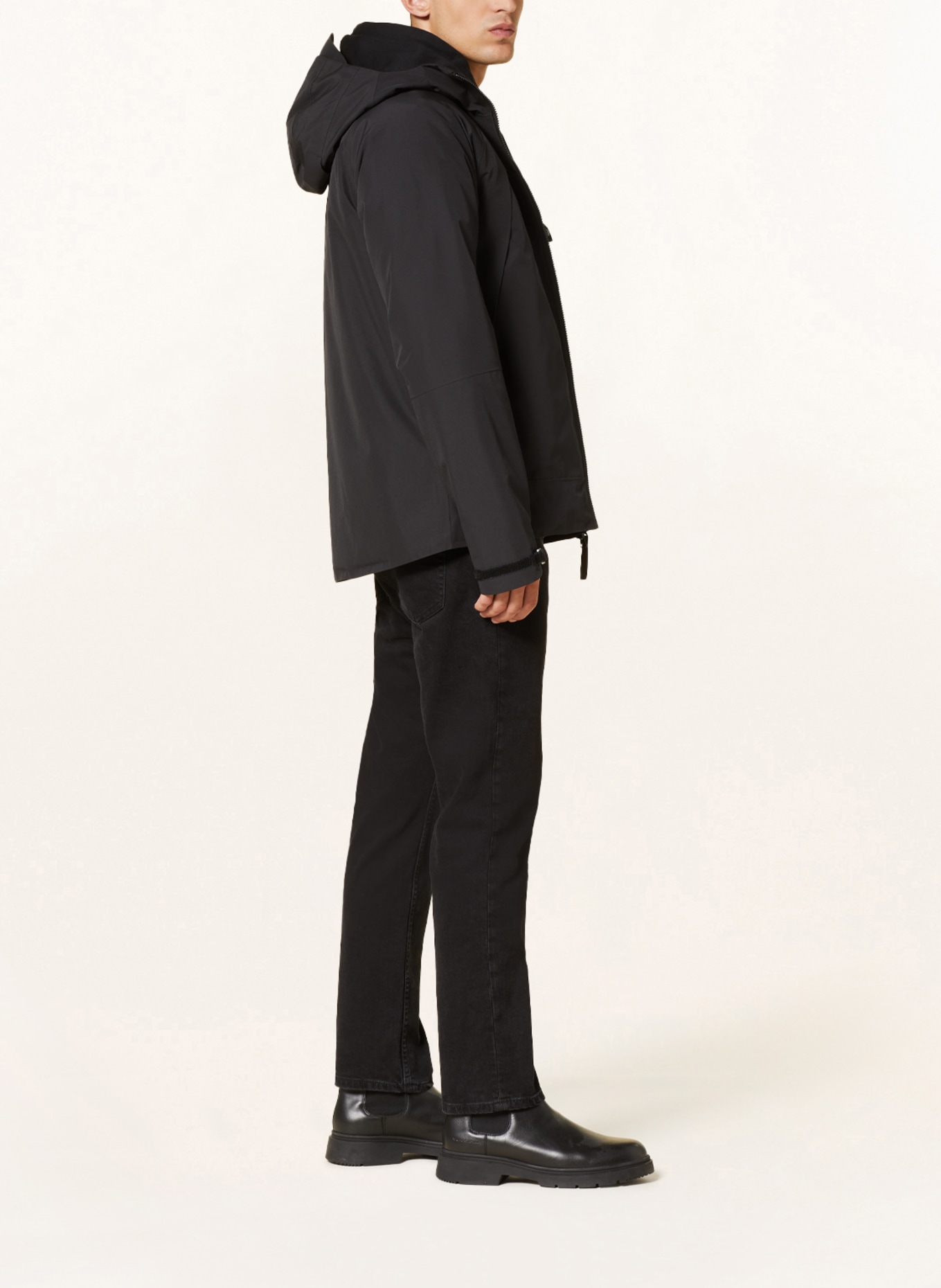 DIDRIKSONS Outdoor jacket ZINO, Color: BLACK (Image 4)